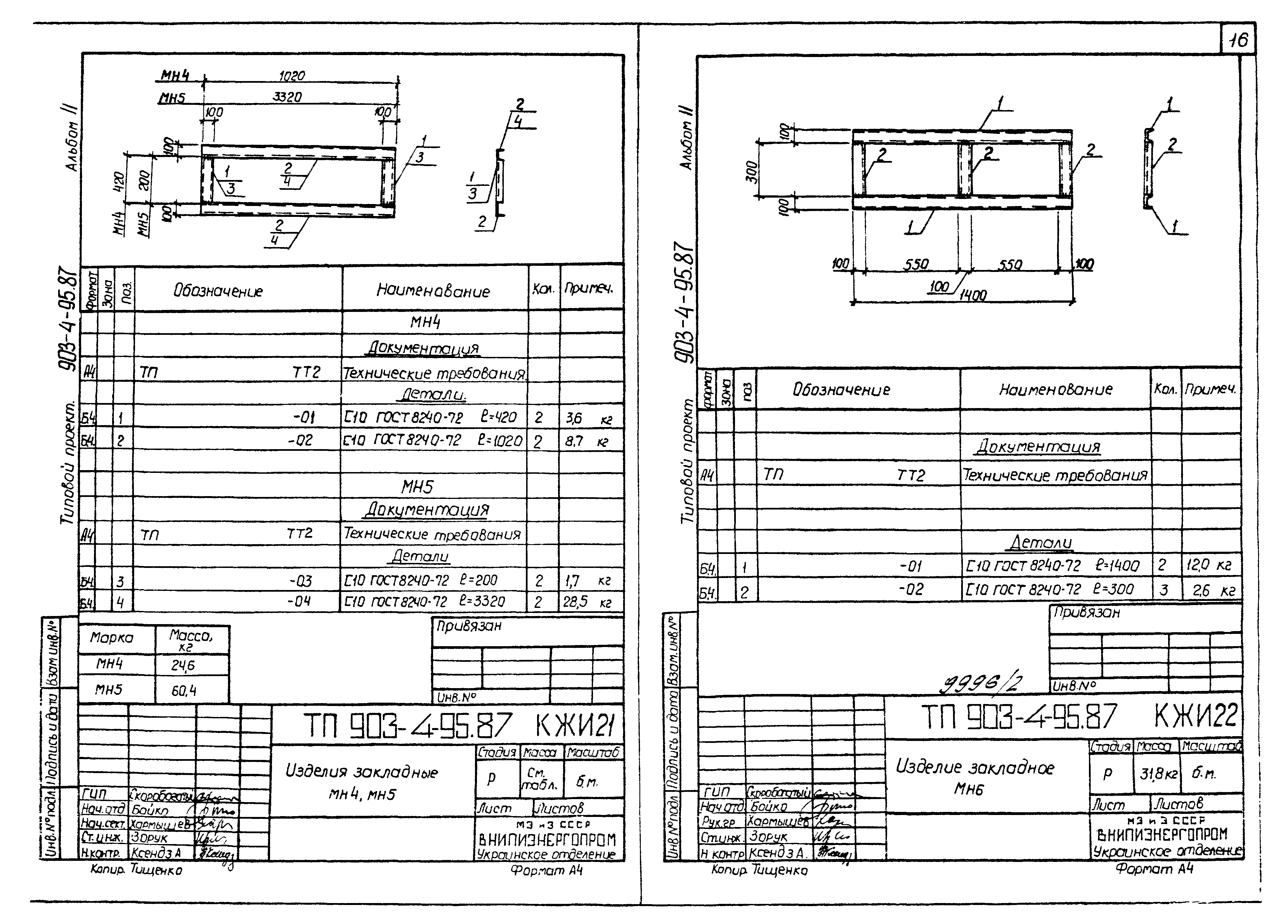 Типовой проект 903-4-95.87