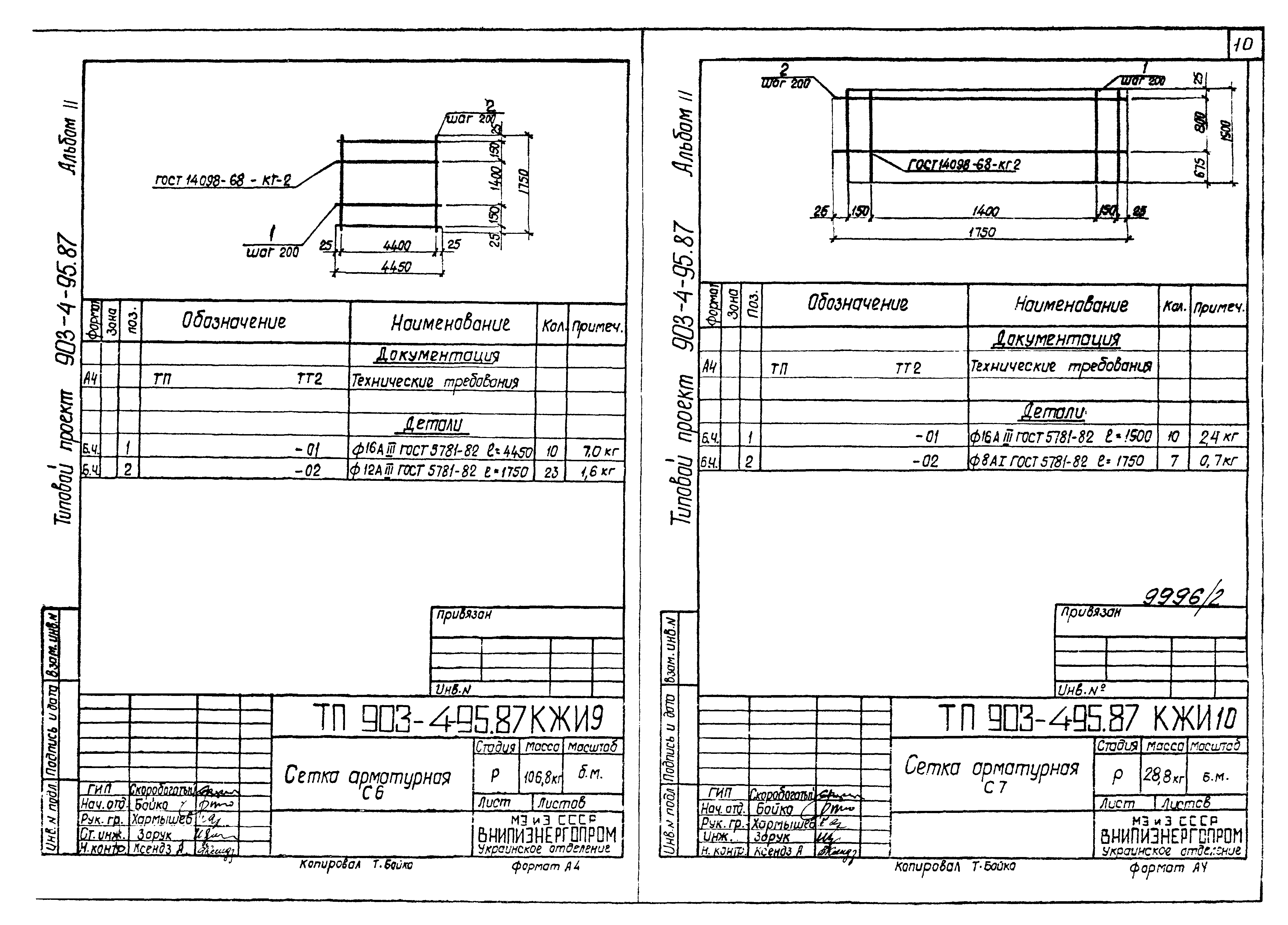 Типовой проект 903-4-95.87