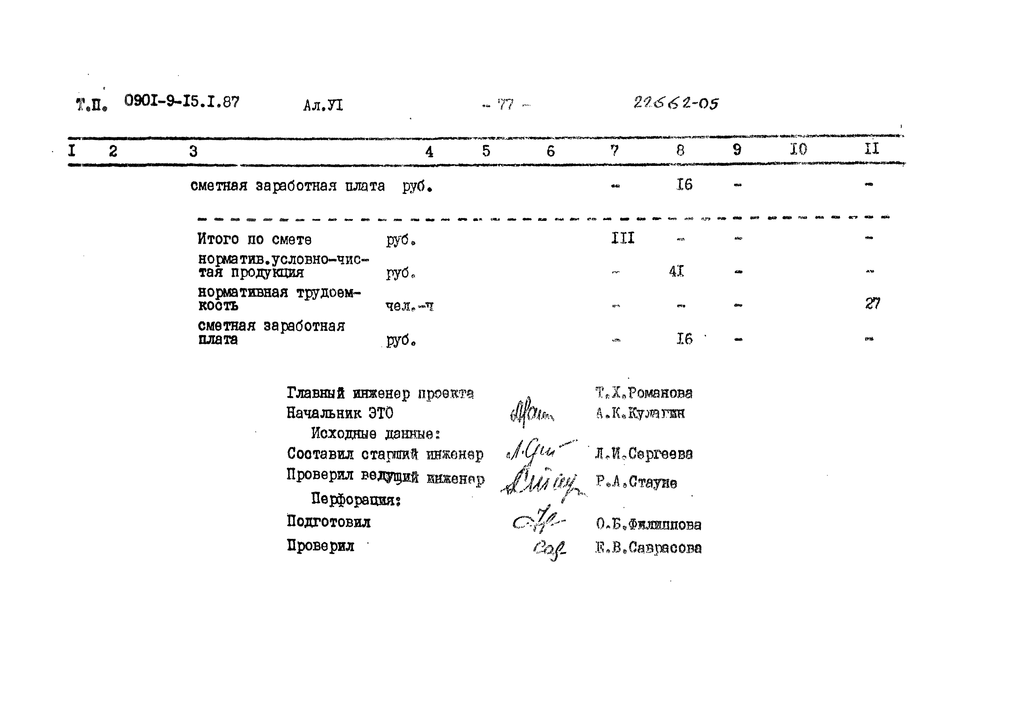 Типовой проект 0901-9-15.2.87