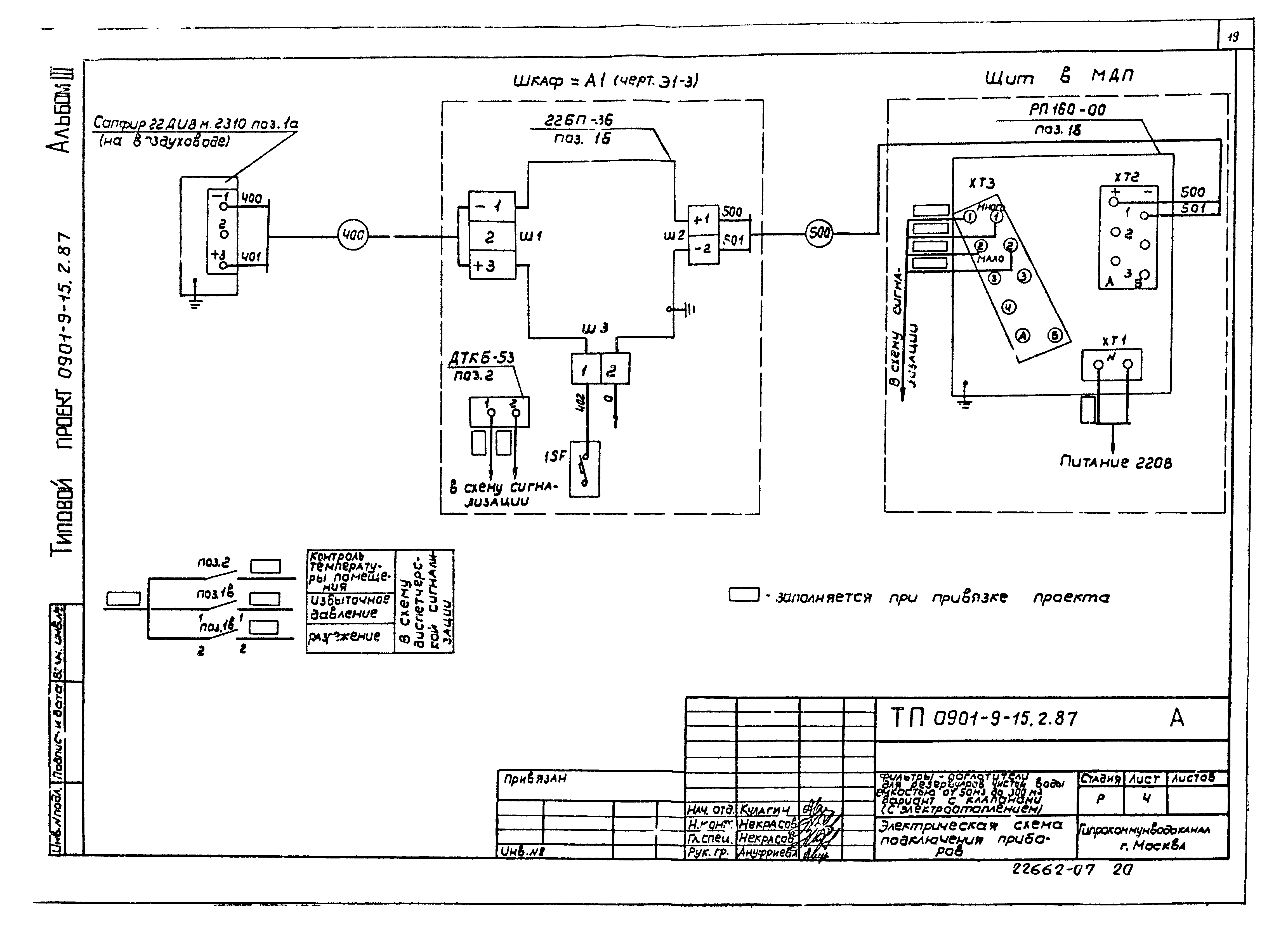 Типовой проект 0901-9-15.2.87