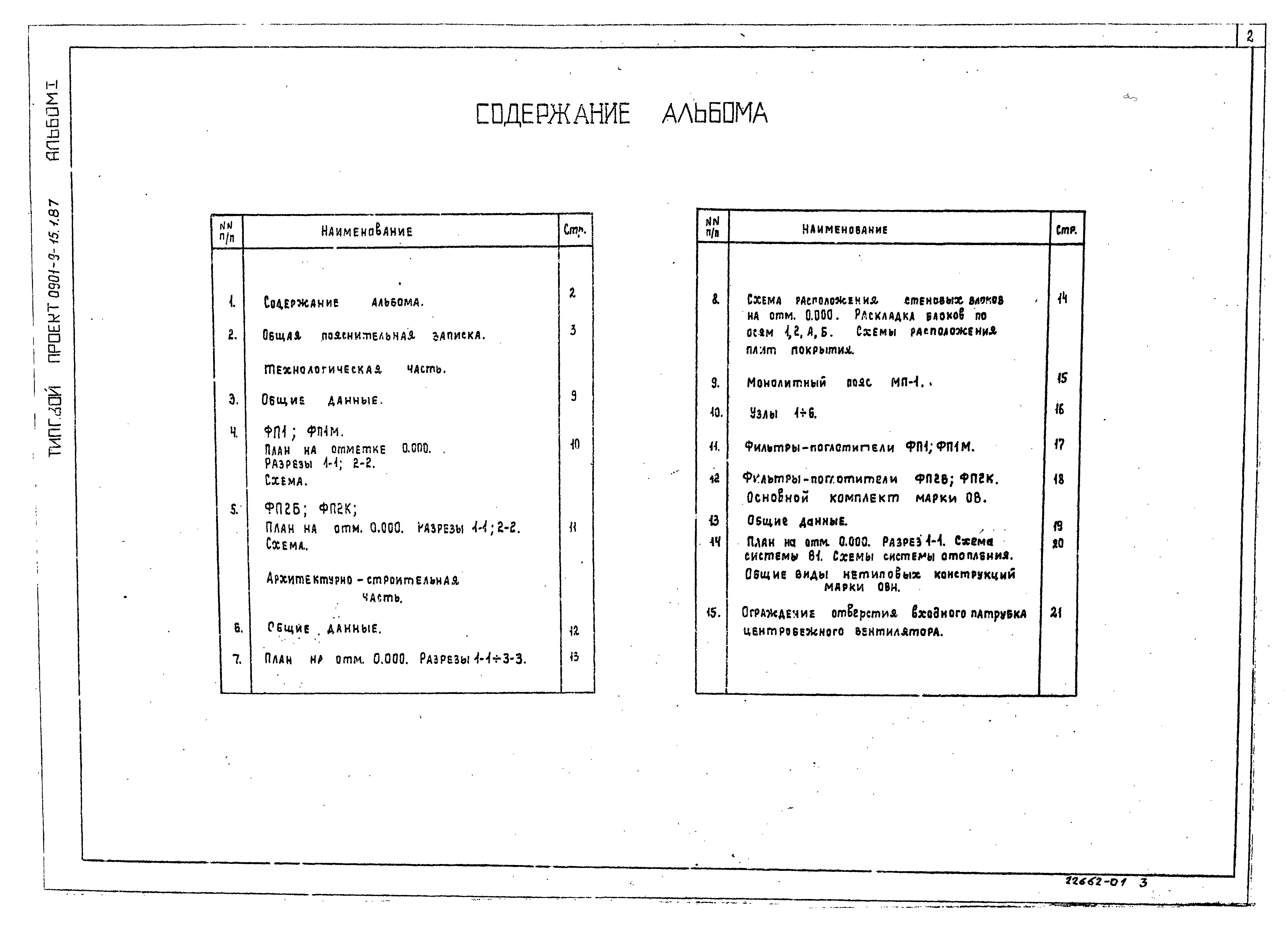 Типовой проект 0901-9-15.2.87