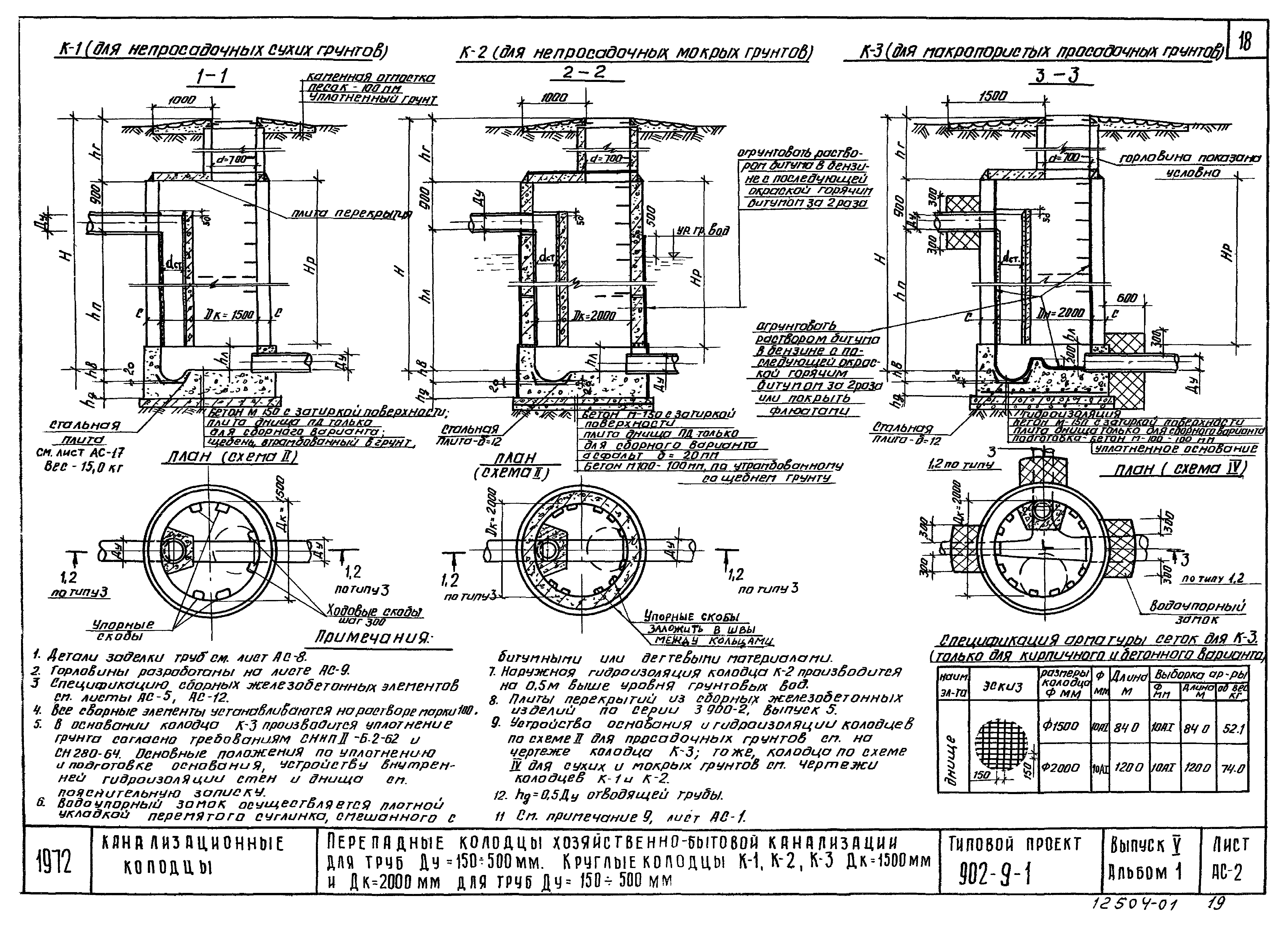 Чертеж перепадного колодца dwg