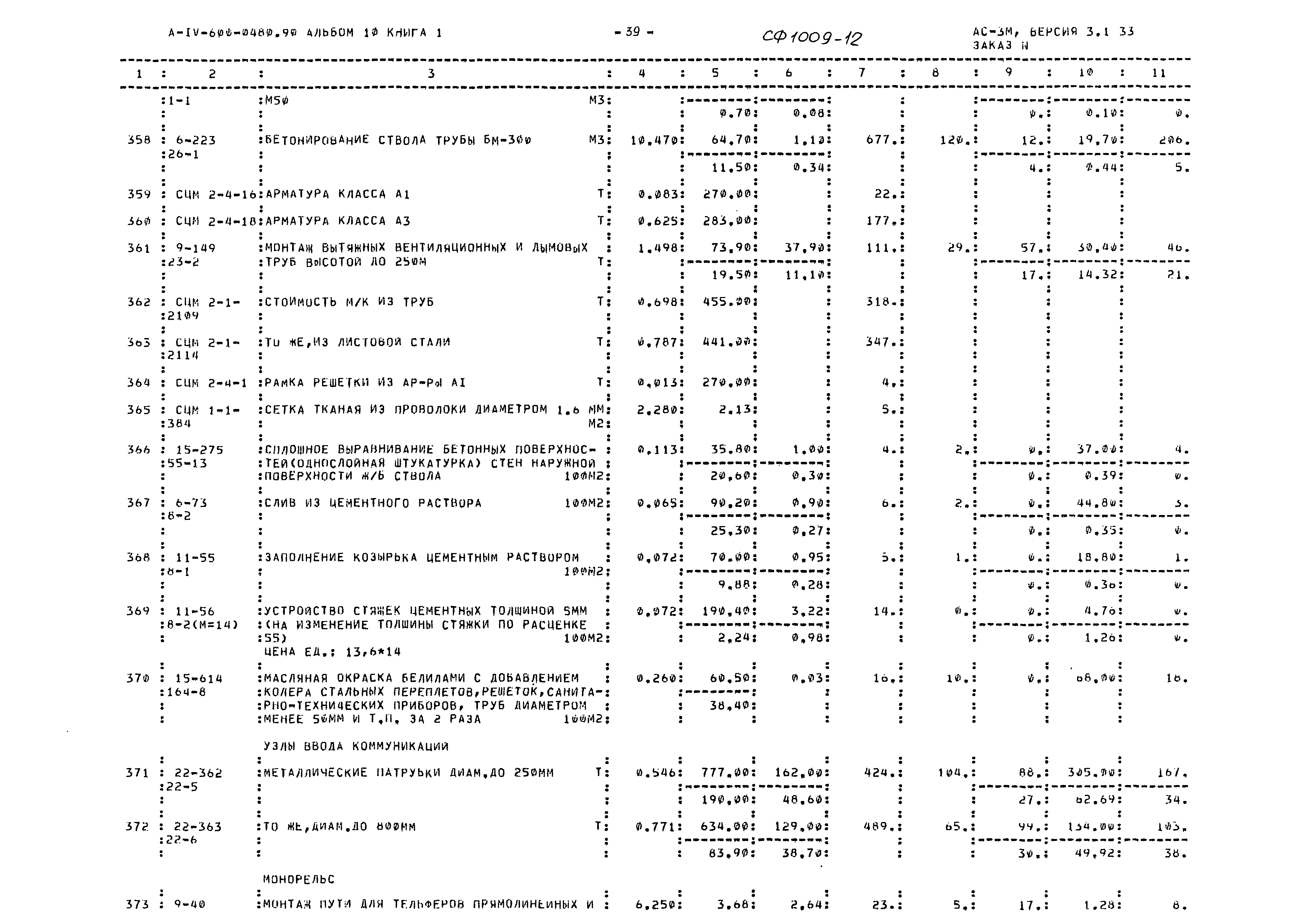 Типовые проектные решения А-IV-600-0480.90