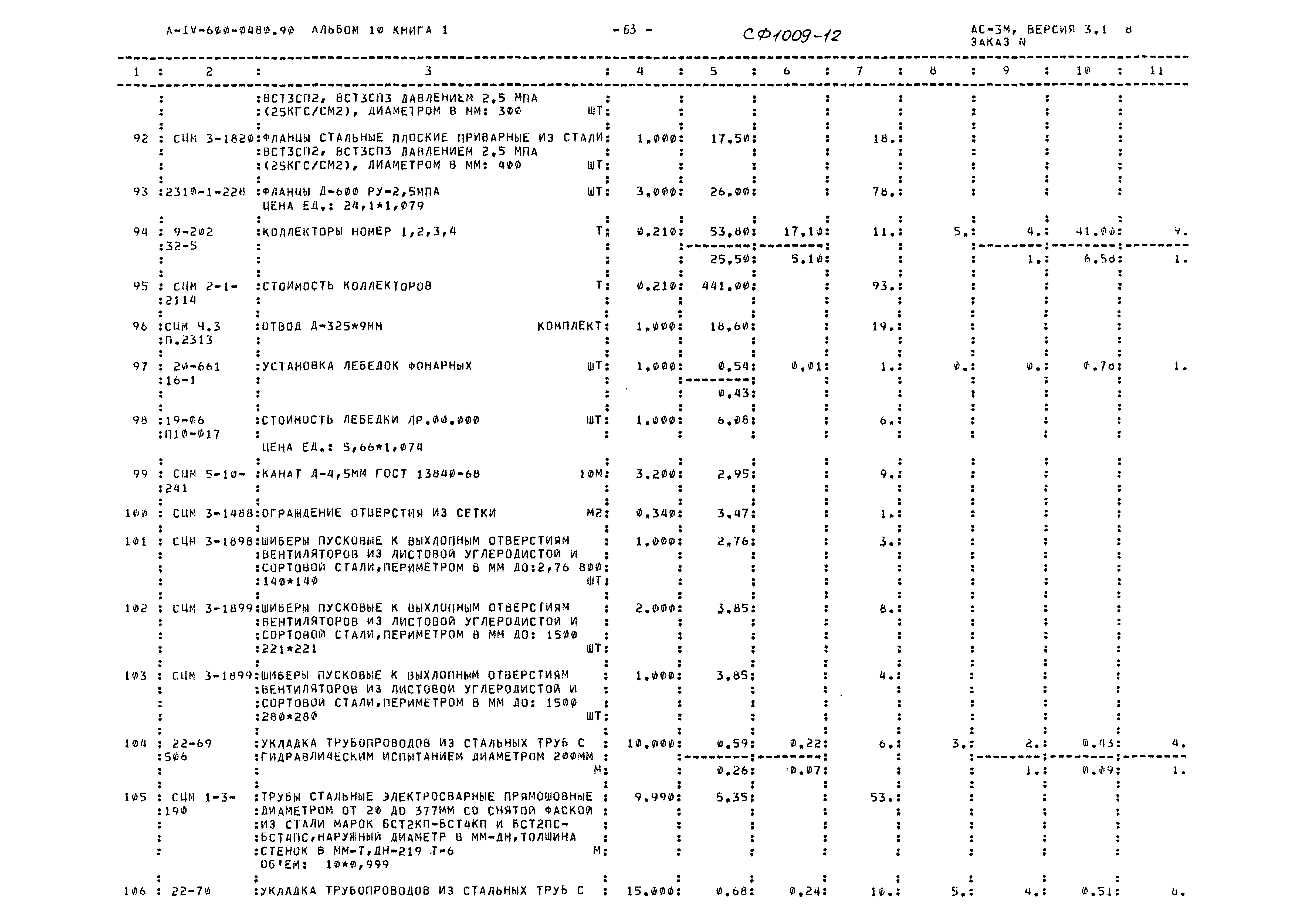 Типовые проектные решения А-IV-600-0480.90