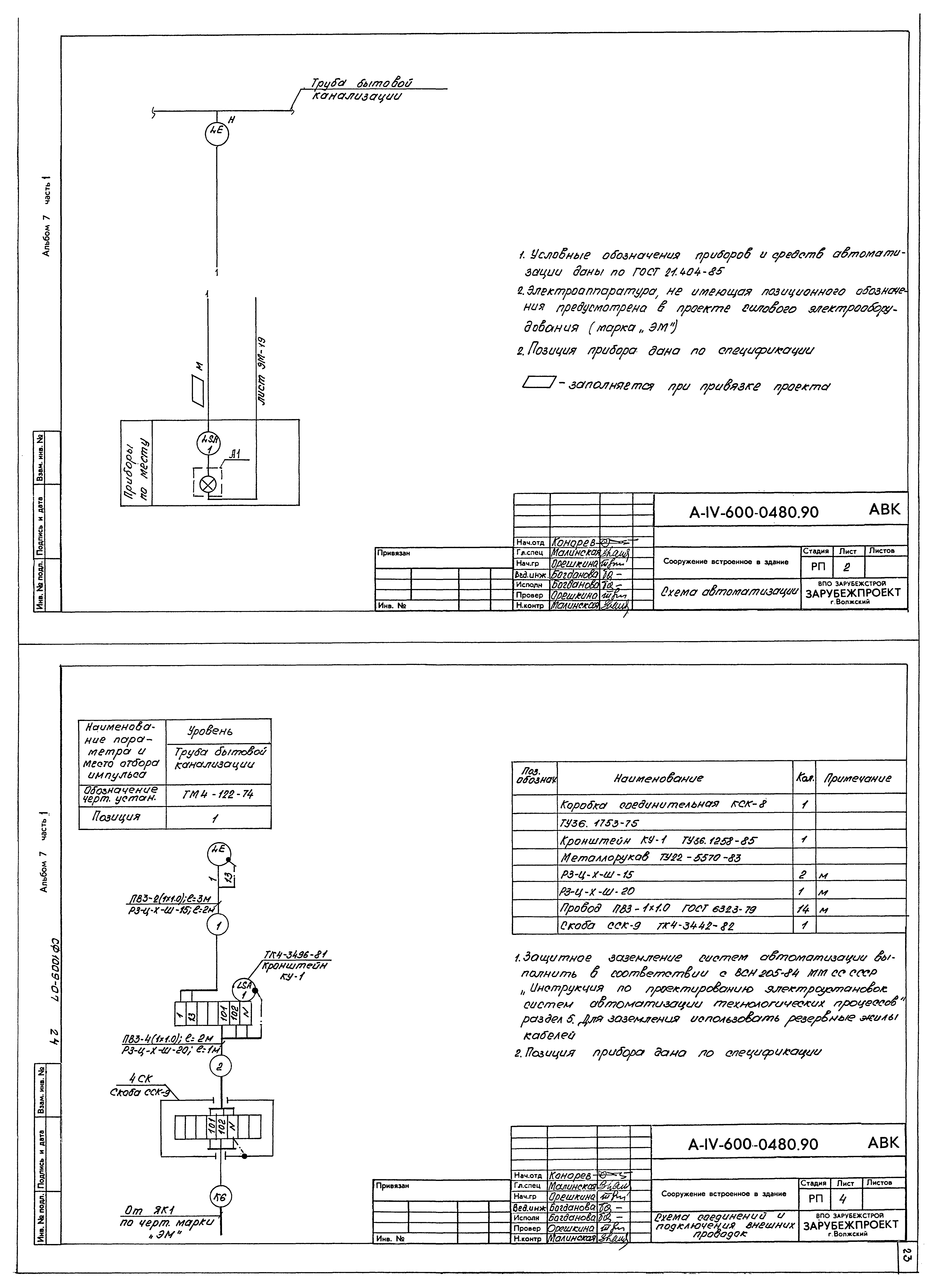 Типовые проектные решения А-IV-600-0480.90