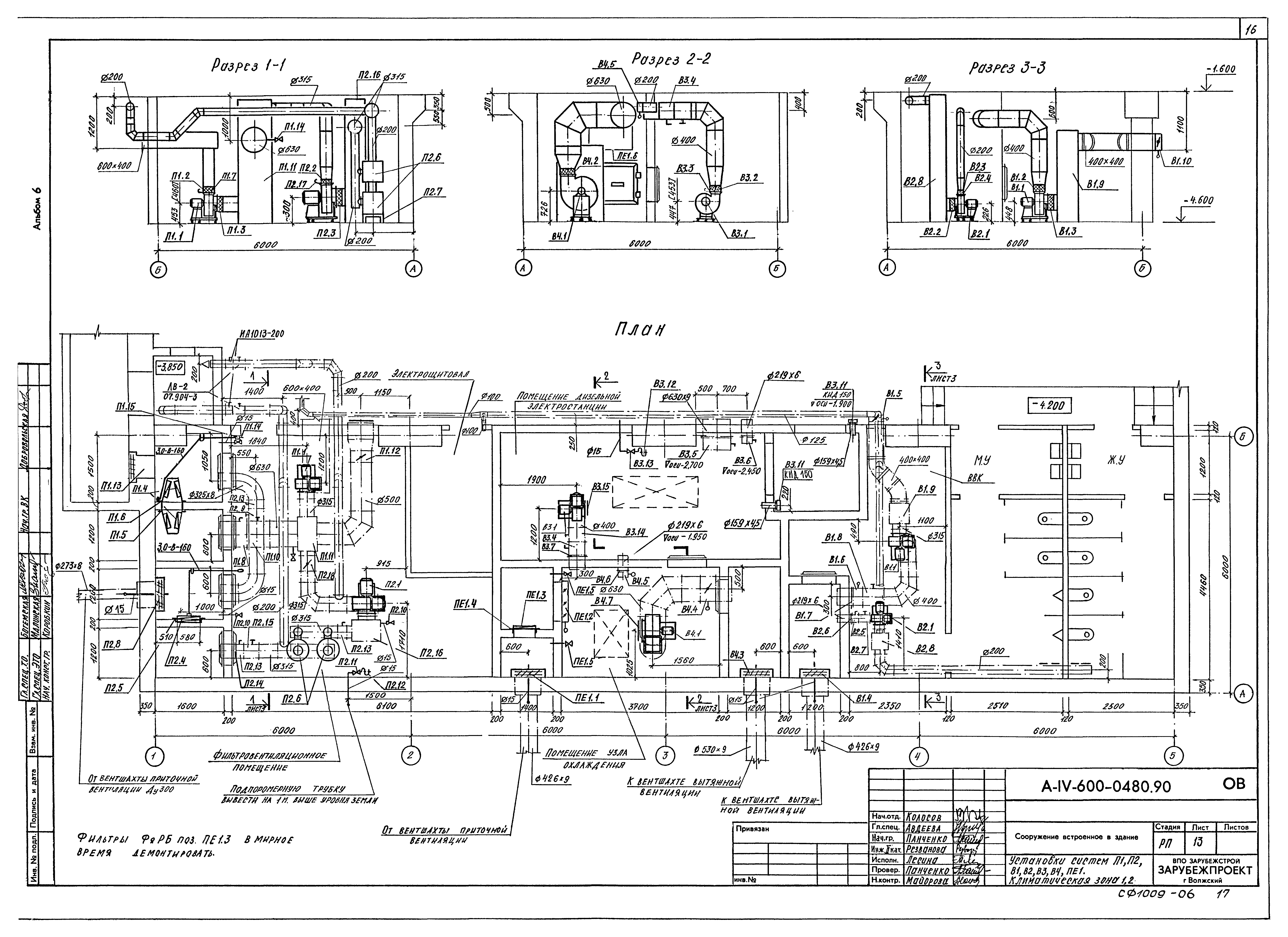 Типовые проектные решения А-IV-600-0480.90