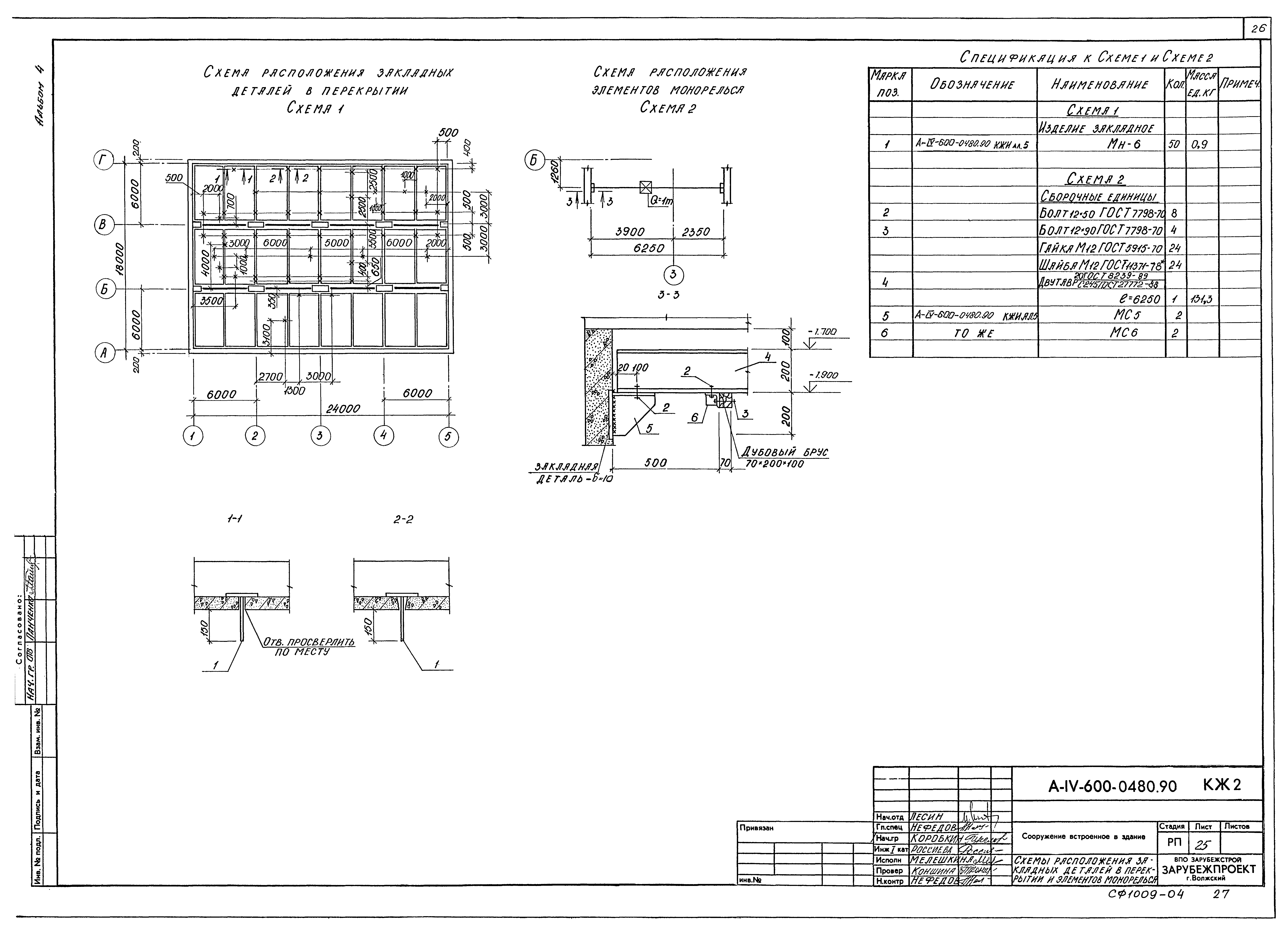 Типовые проектные решения А-IV-600-0480.90