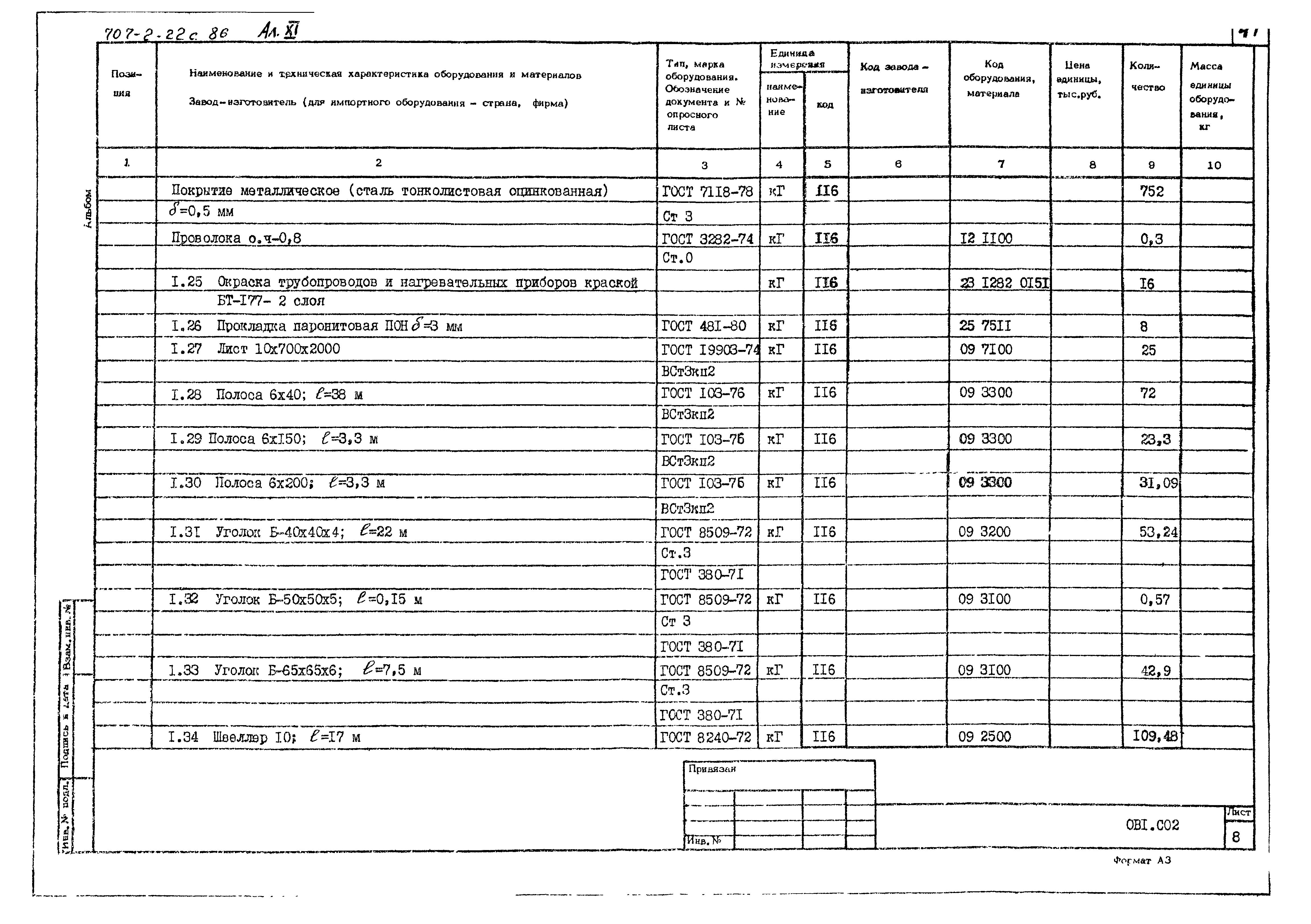 Типовой проект 707-2-22с.86