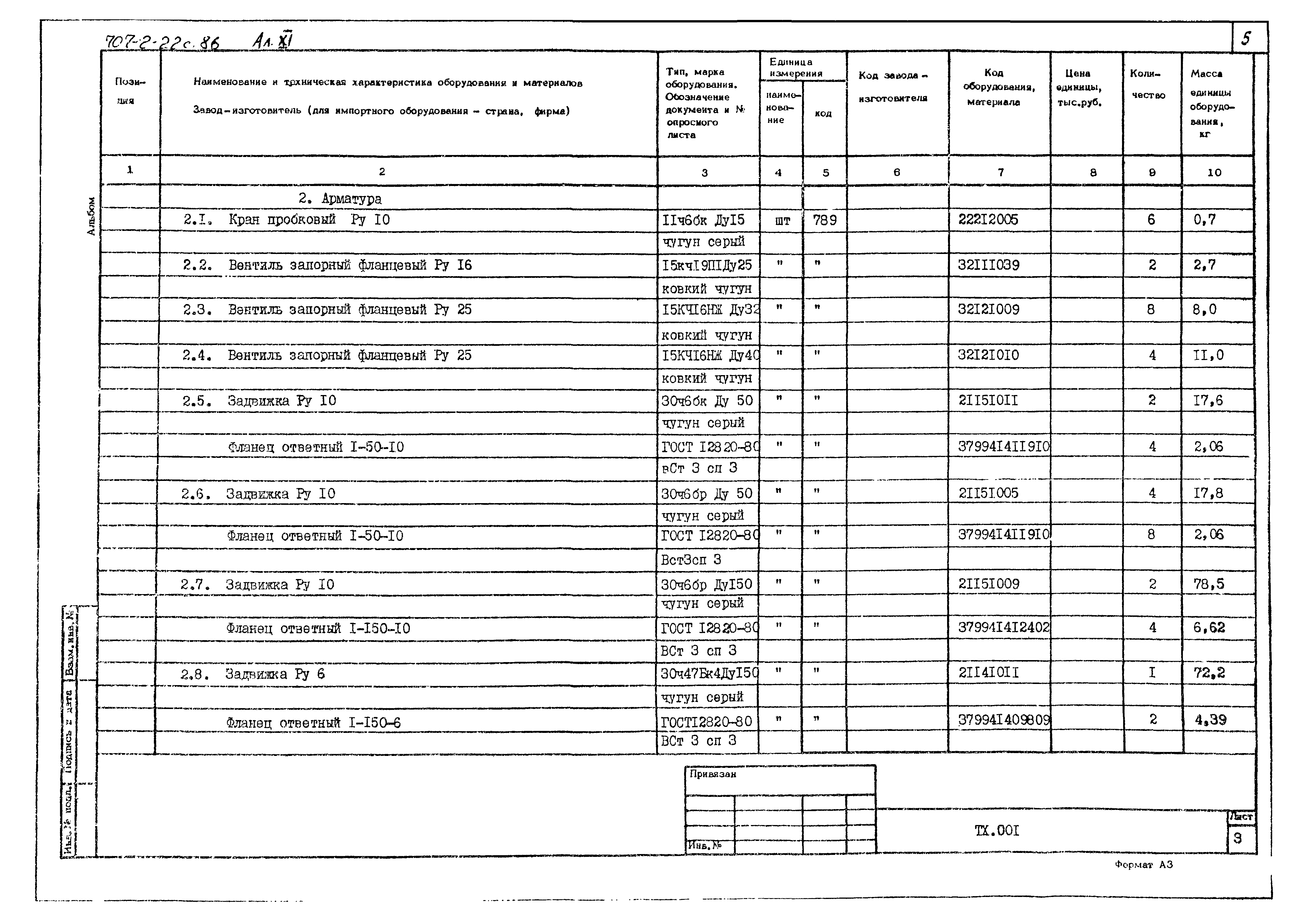 Типовой проект 707-2-22с.86