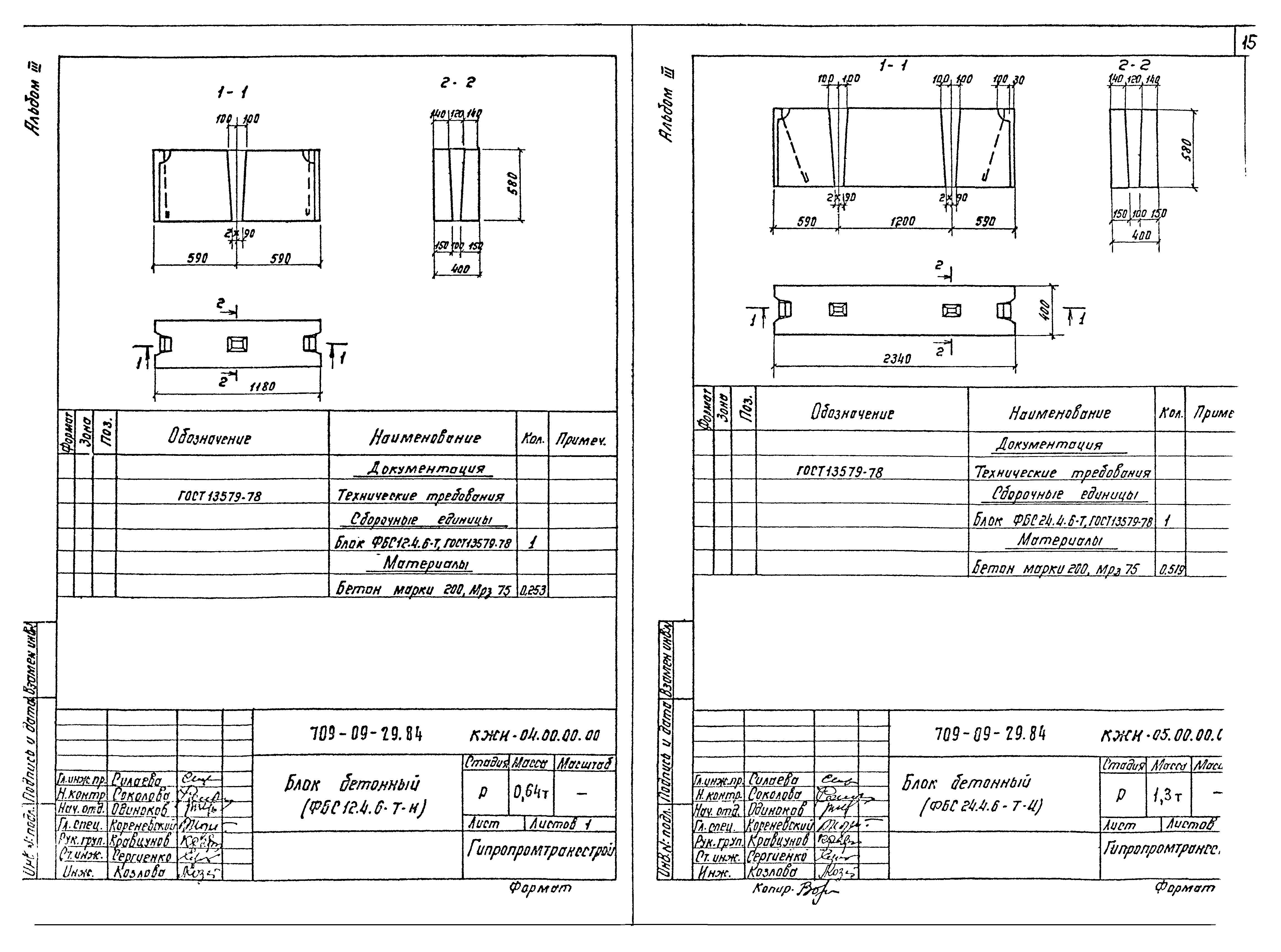 Типовые проектные решения 709-09-29.84