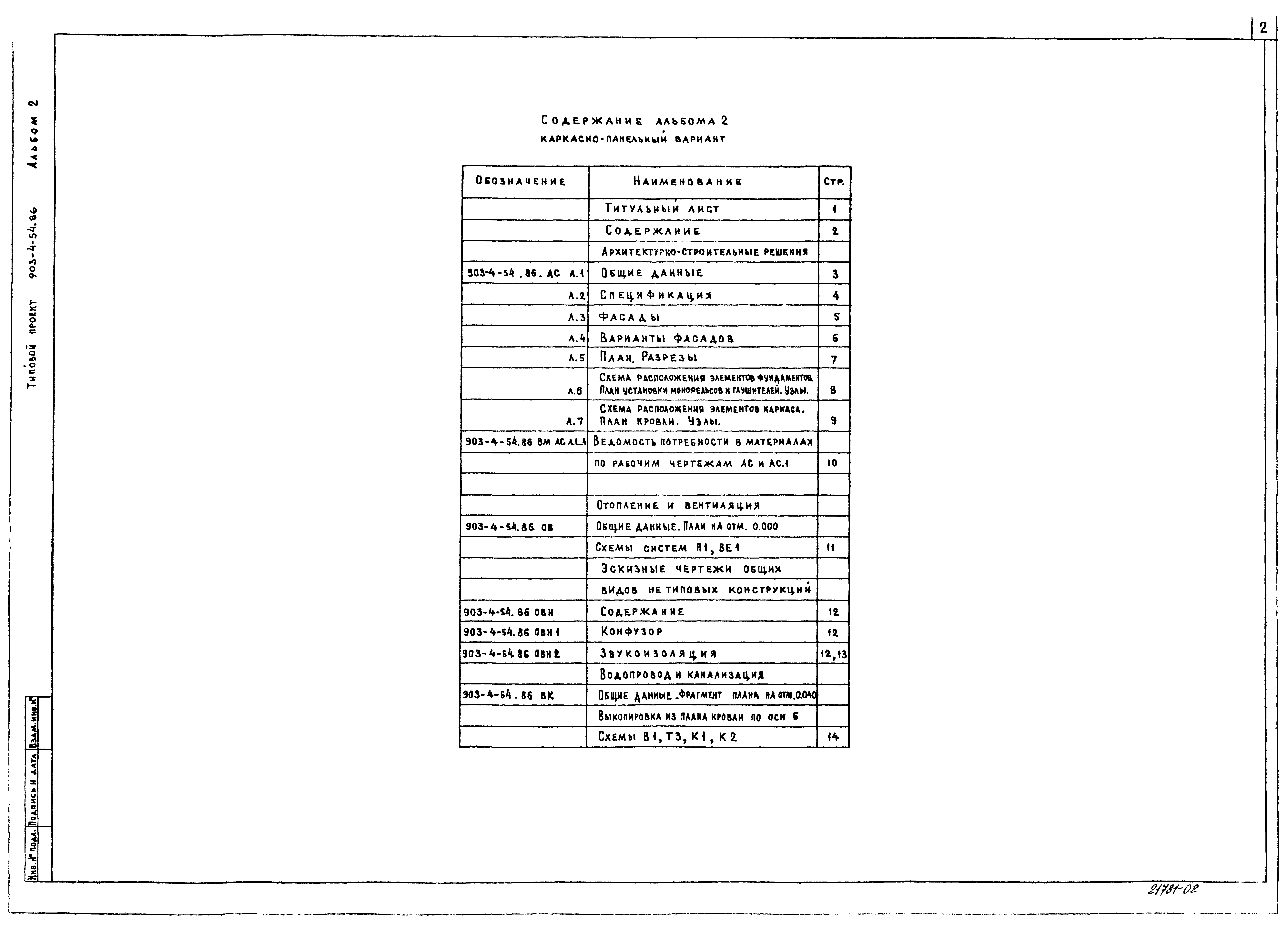 Типовой проект 903-4-54.86