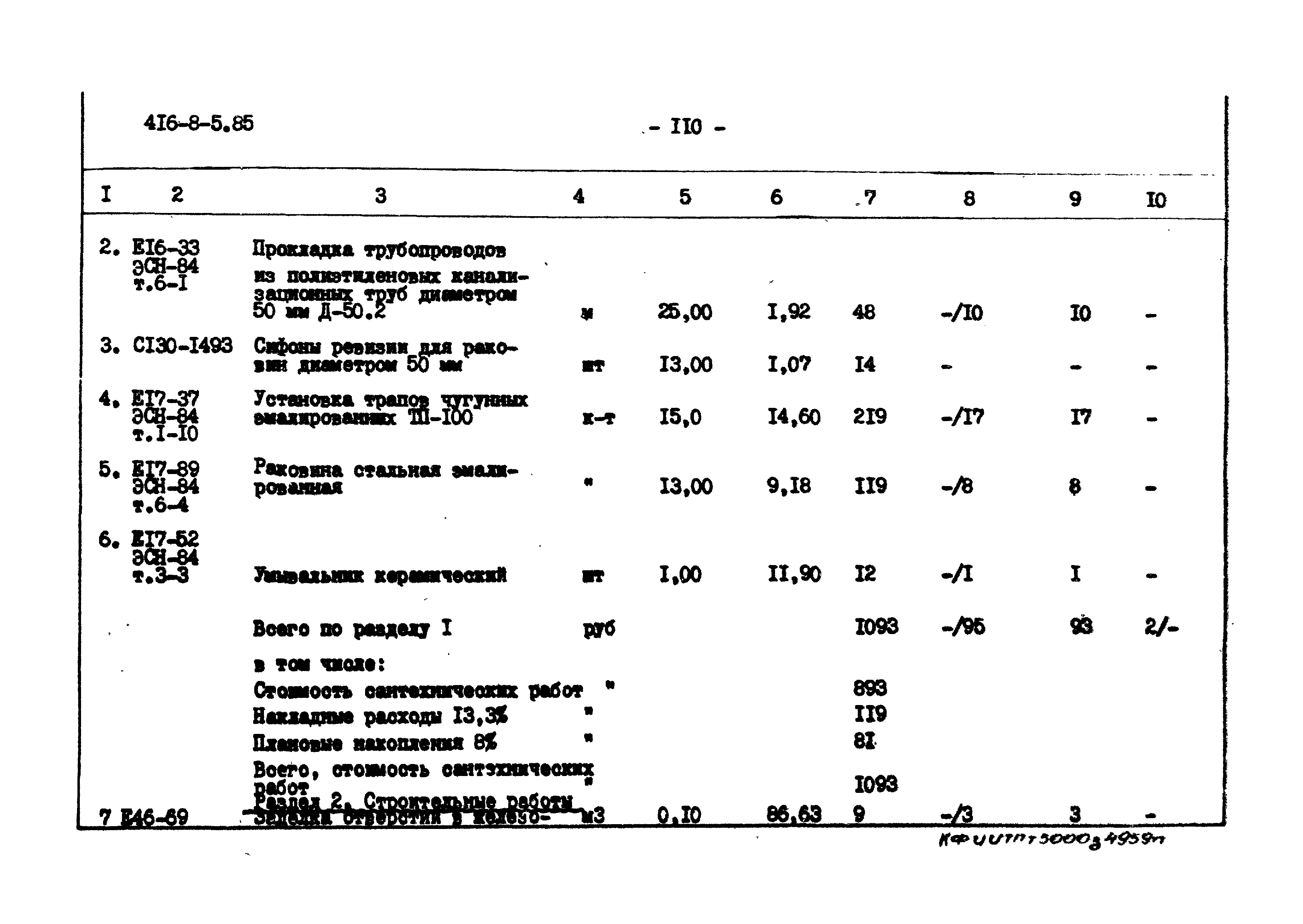 Типовой проект 416-8-5.85