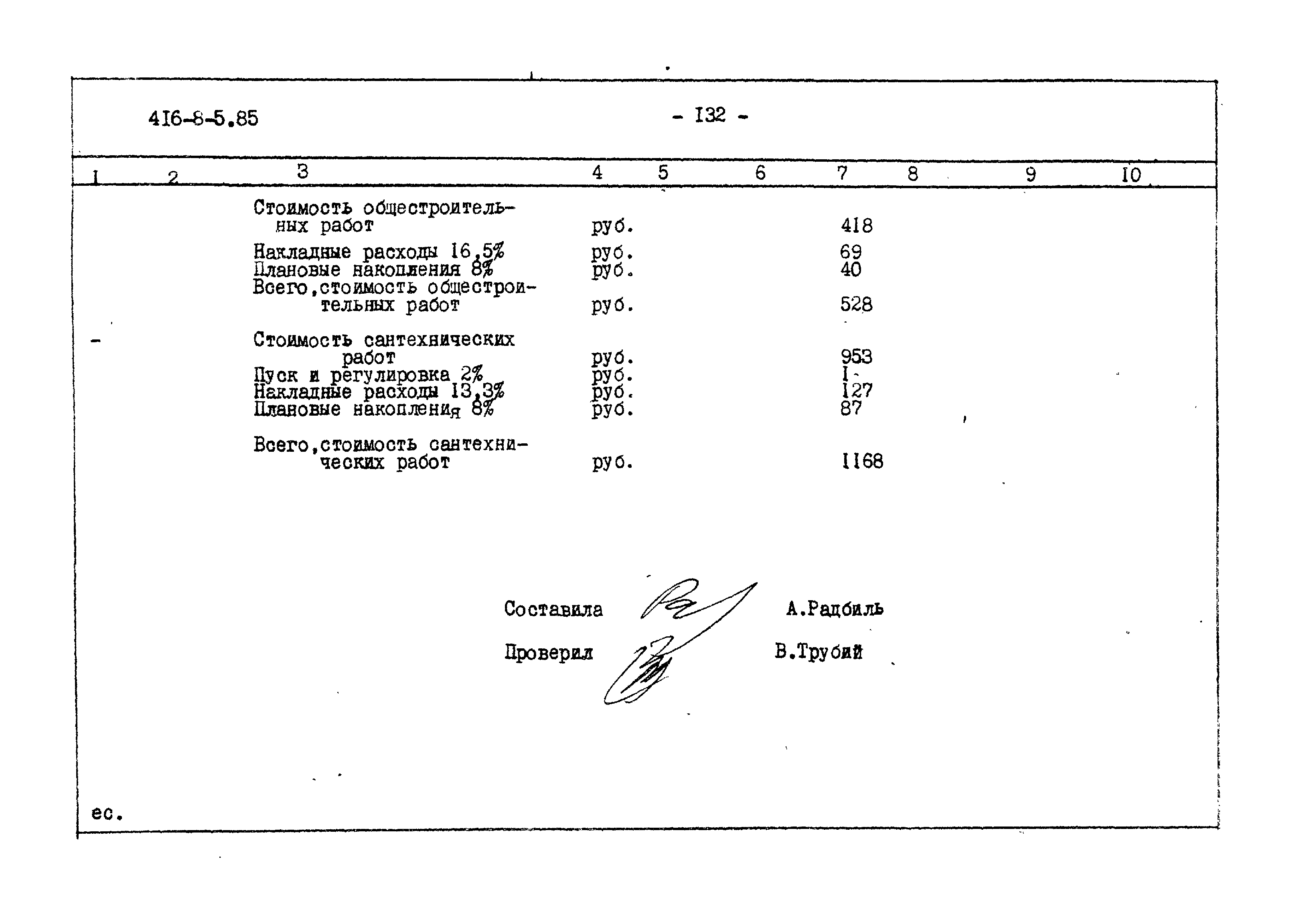 Типовой проект 416-8-5.85