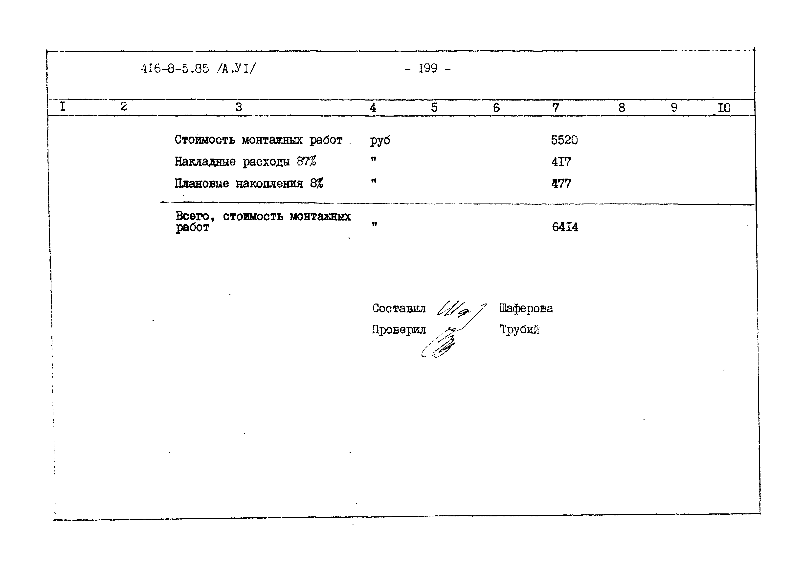 Типовой проект 416-8-5.85