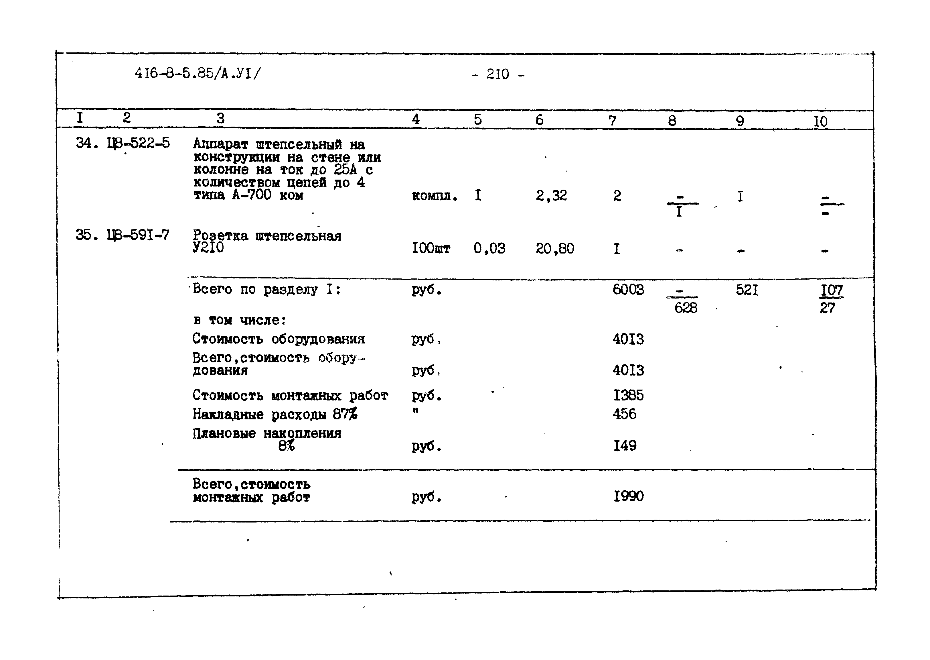 Типовой проект 416-8-5.85