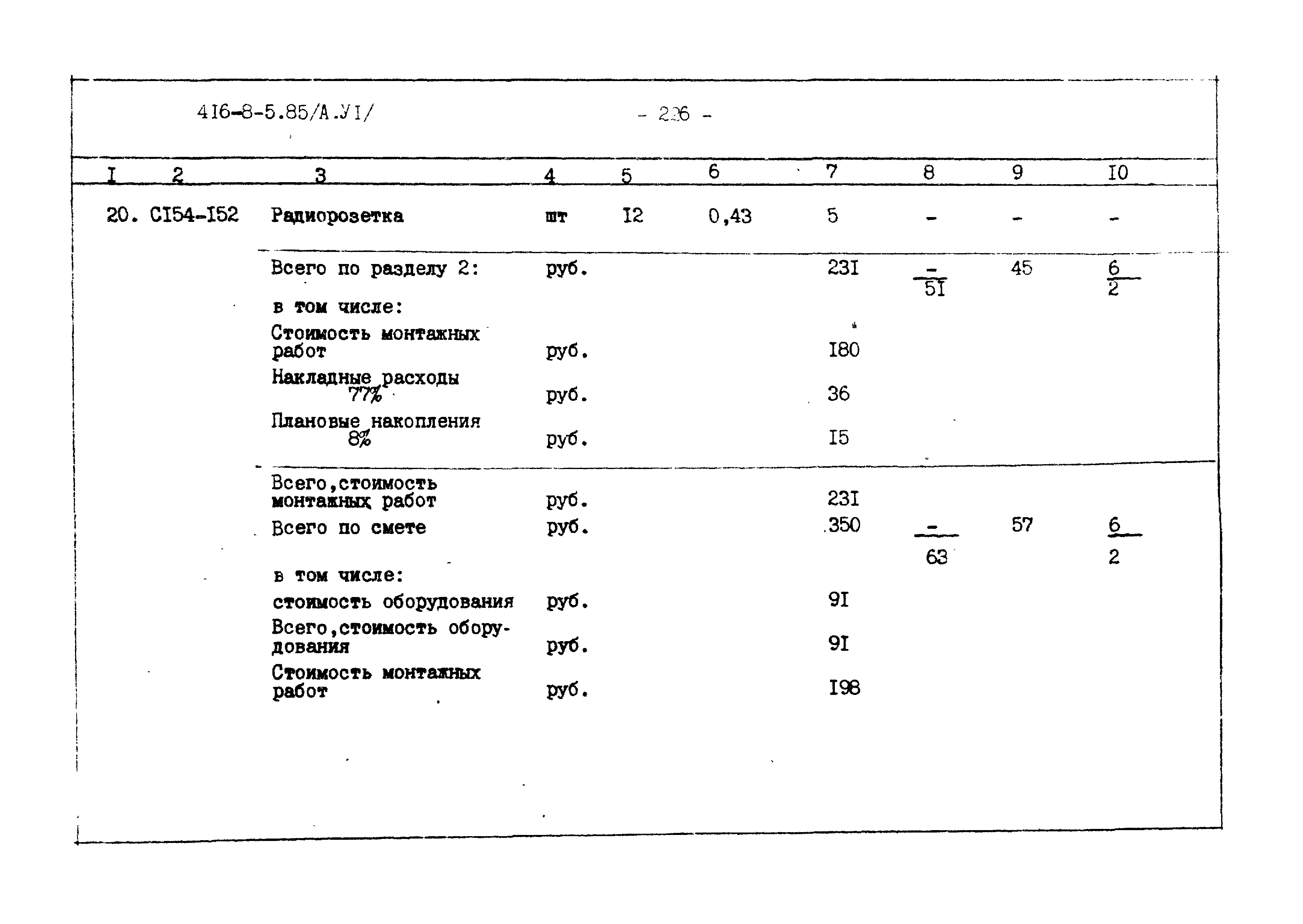 Типовой проект 416-8-5.85