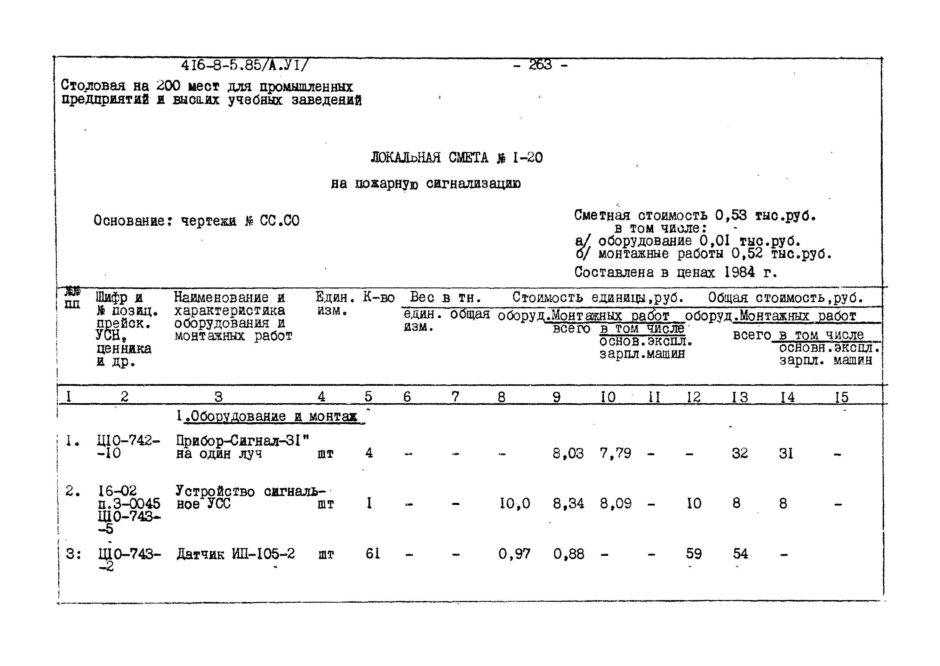 Типовой проект 416-8-5.85