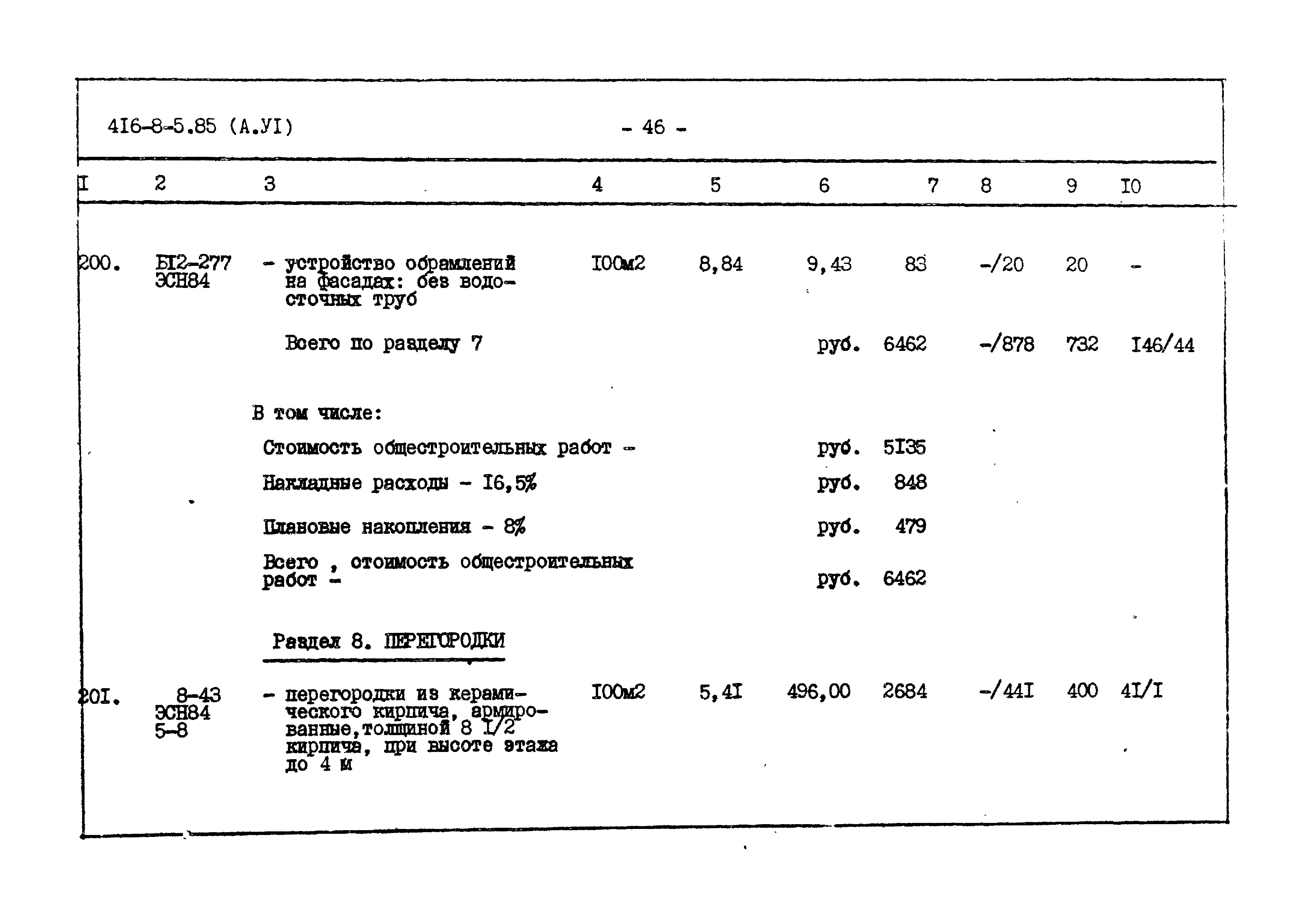 Типовой проект 416-8-5.85
