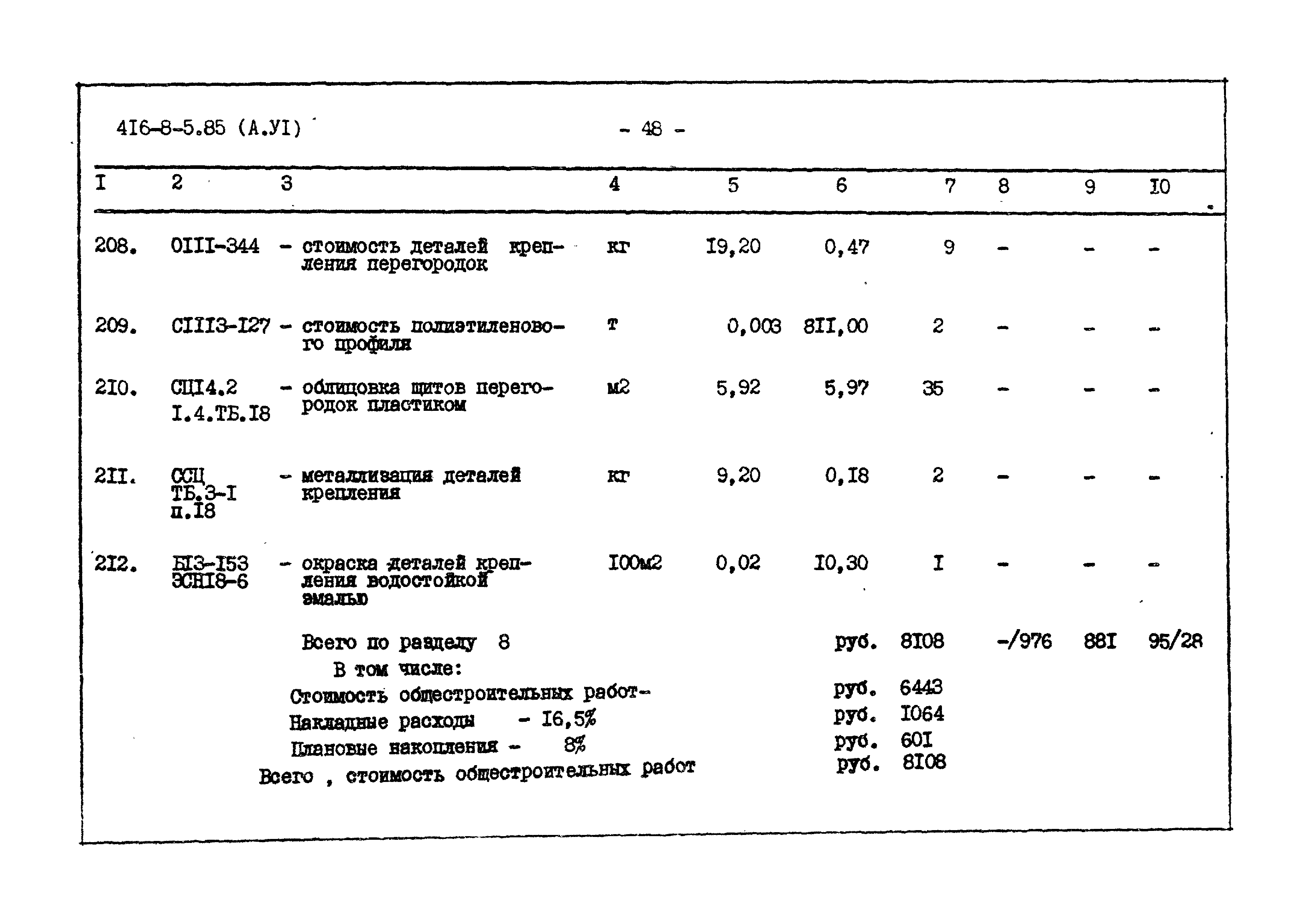 Типовой проект 416-8-5.85