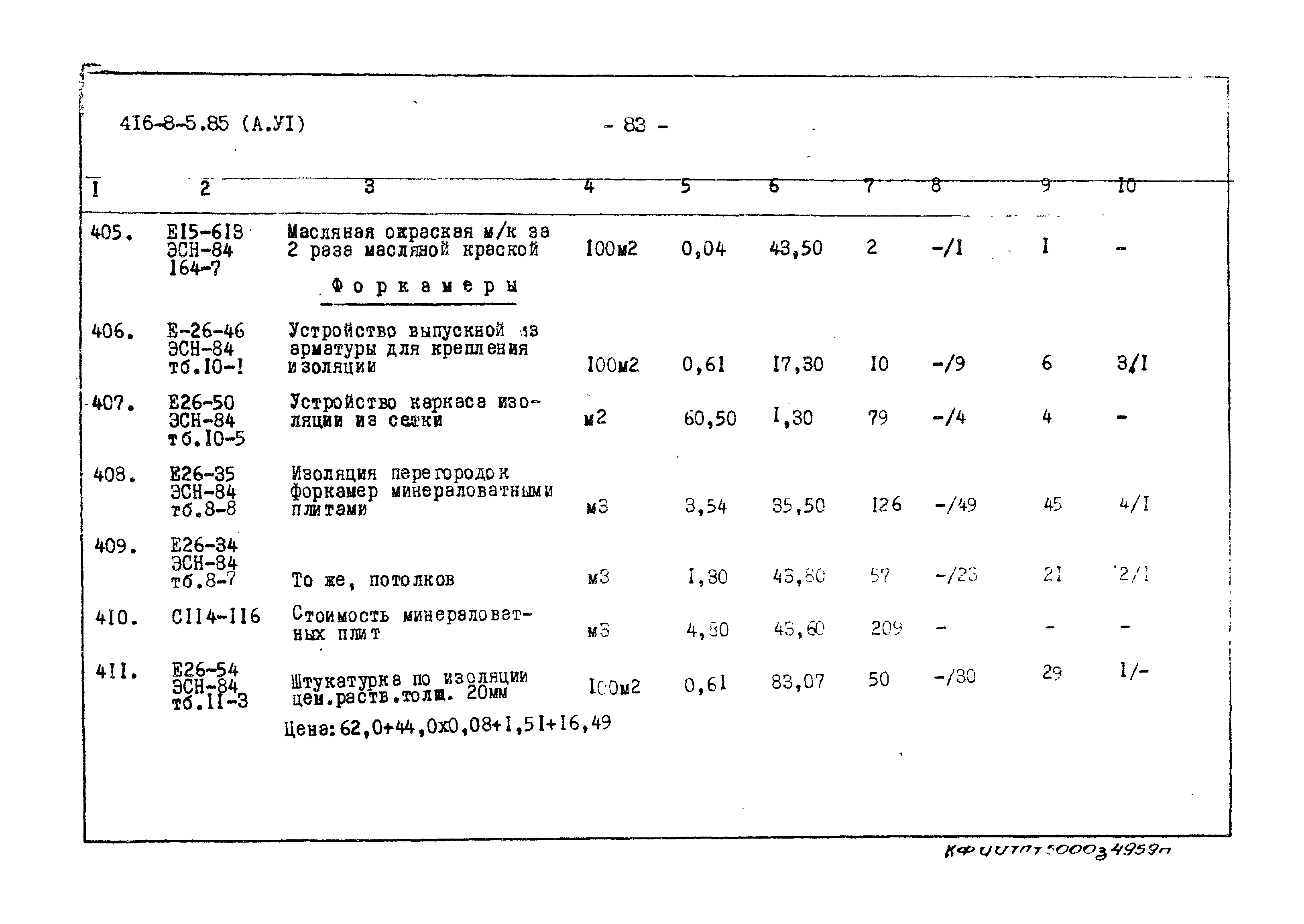 Типовой проект 416-8-5.85