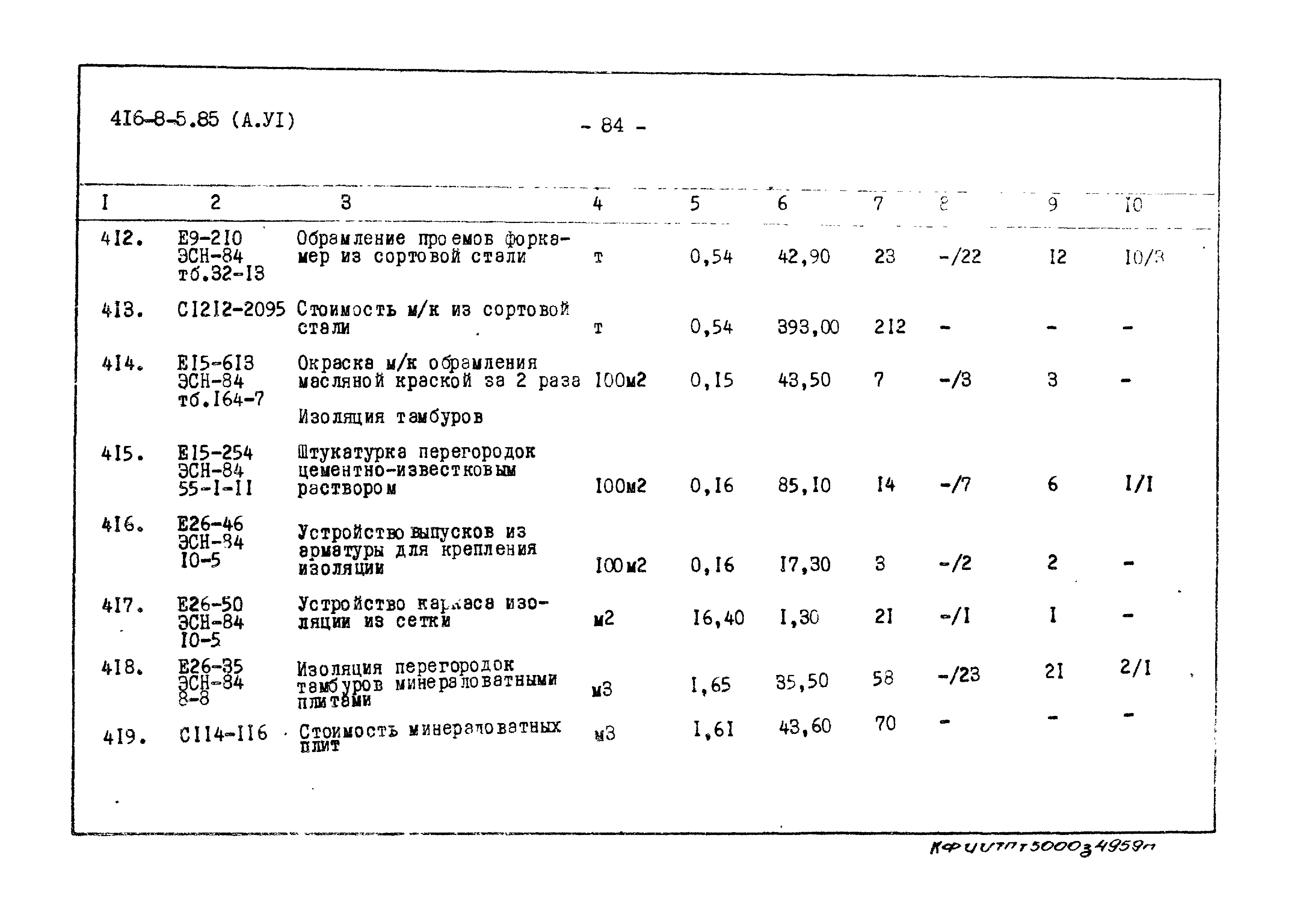 Типовой проект 416-8-5.85