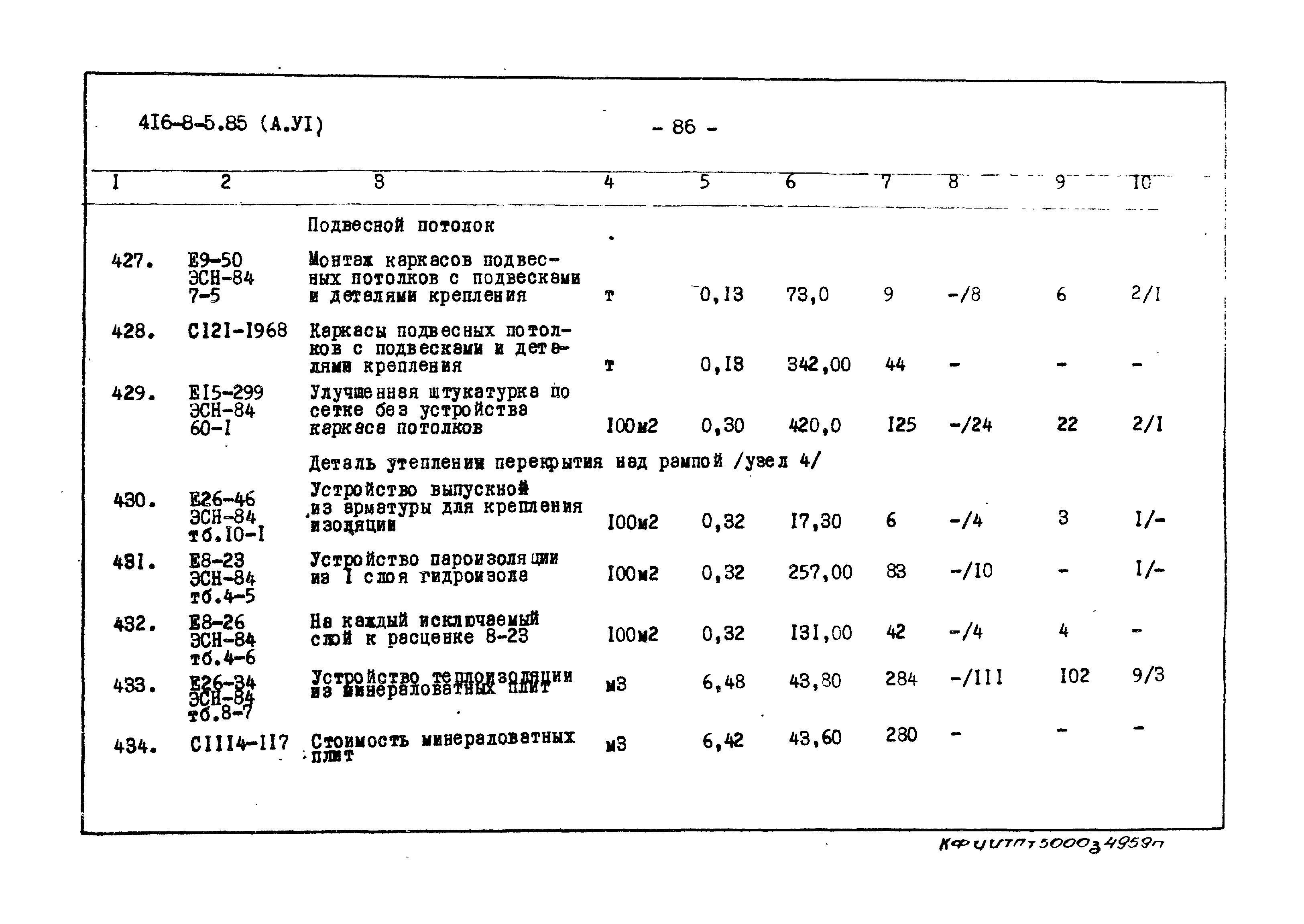 Типовой проект 416-8-5.85
