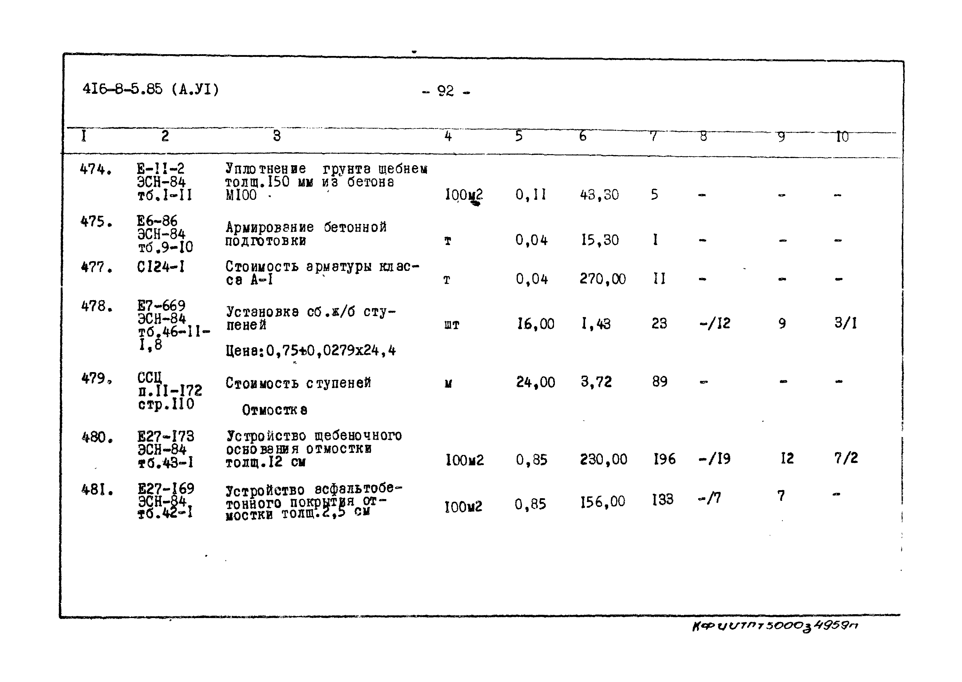 Типовой проект 416-8-5.85