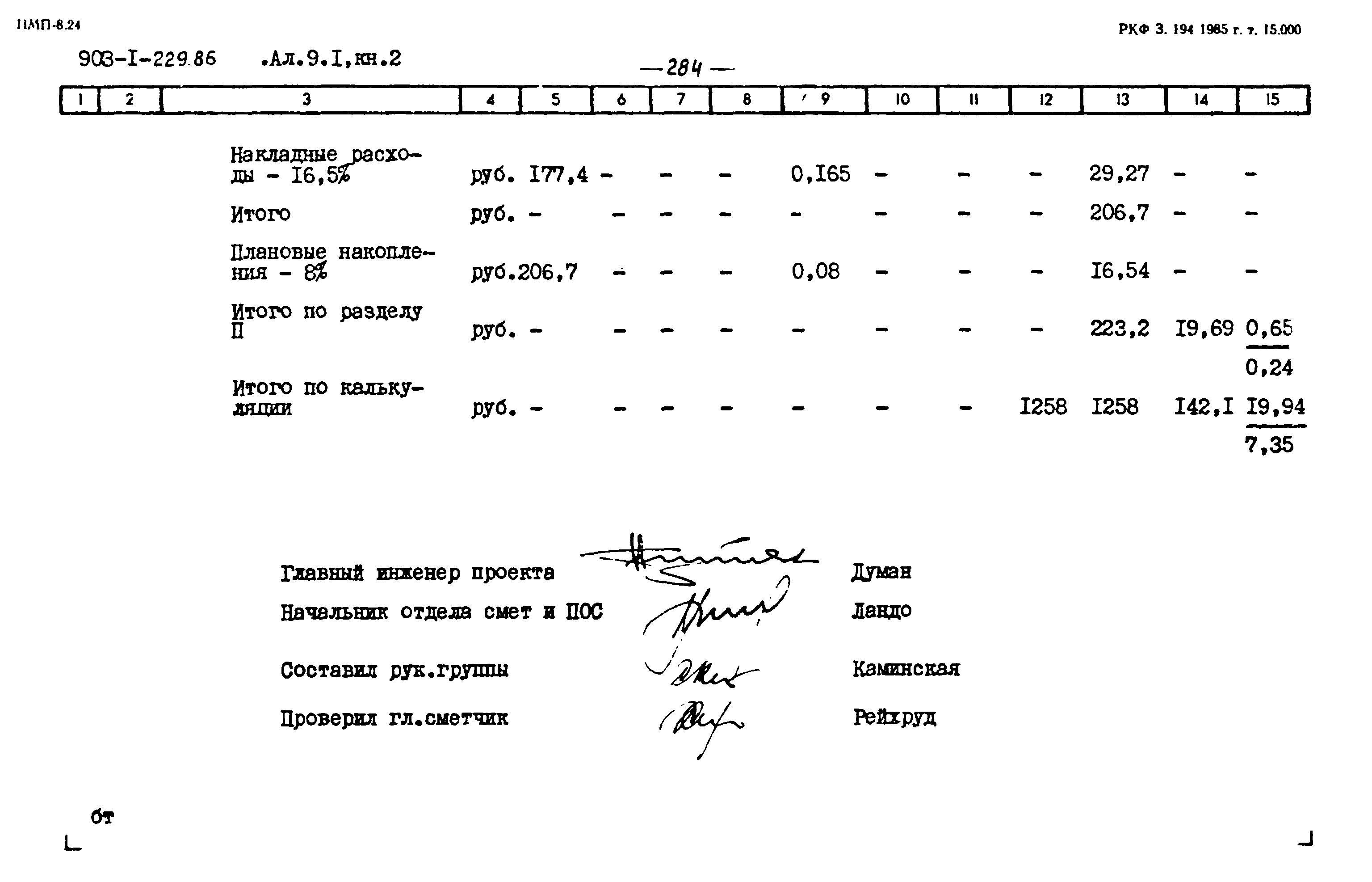 Типовой проект 903-1-229.86