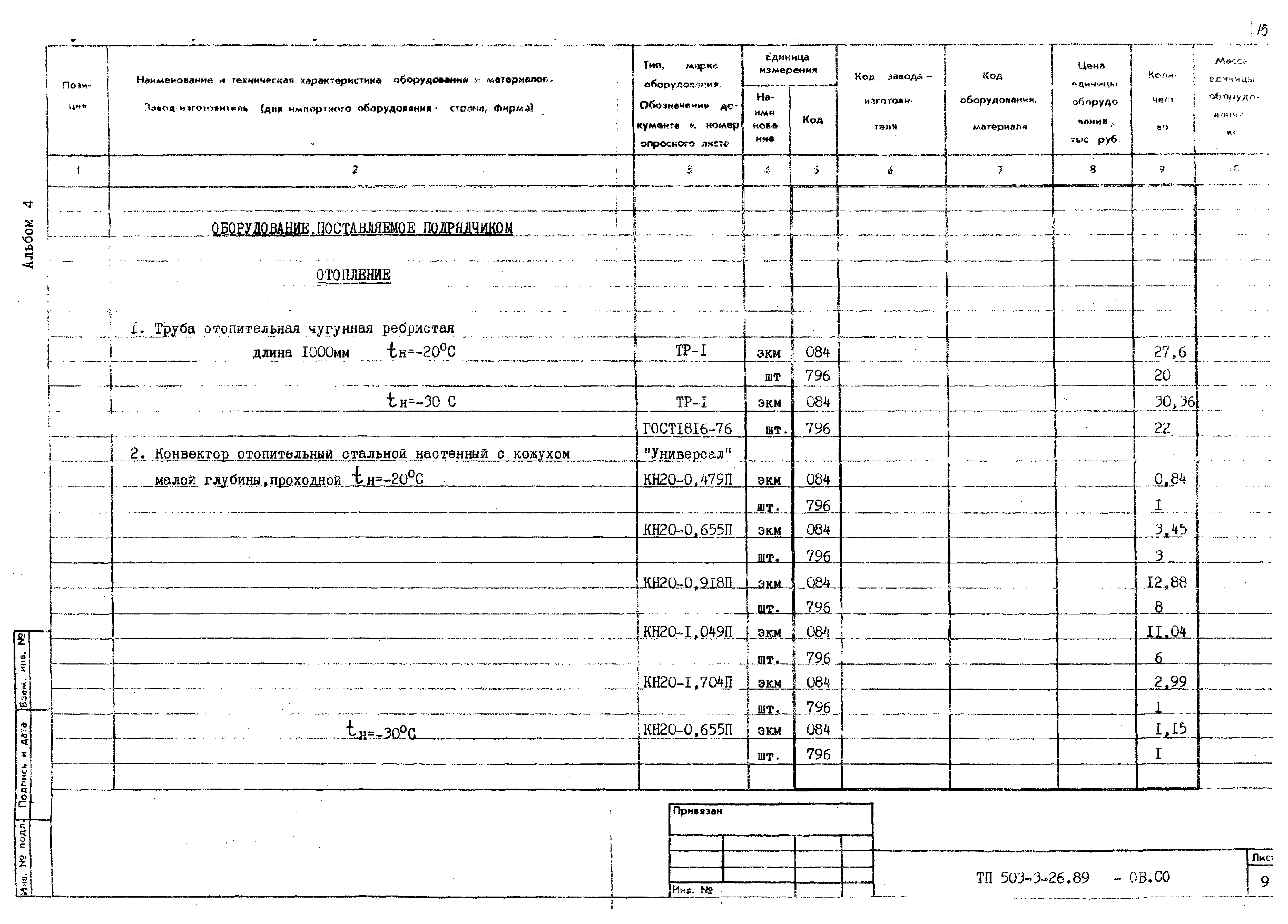 Типовой проект 503-3-26.89