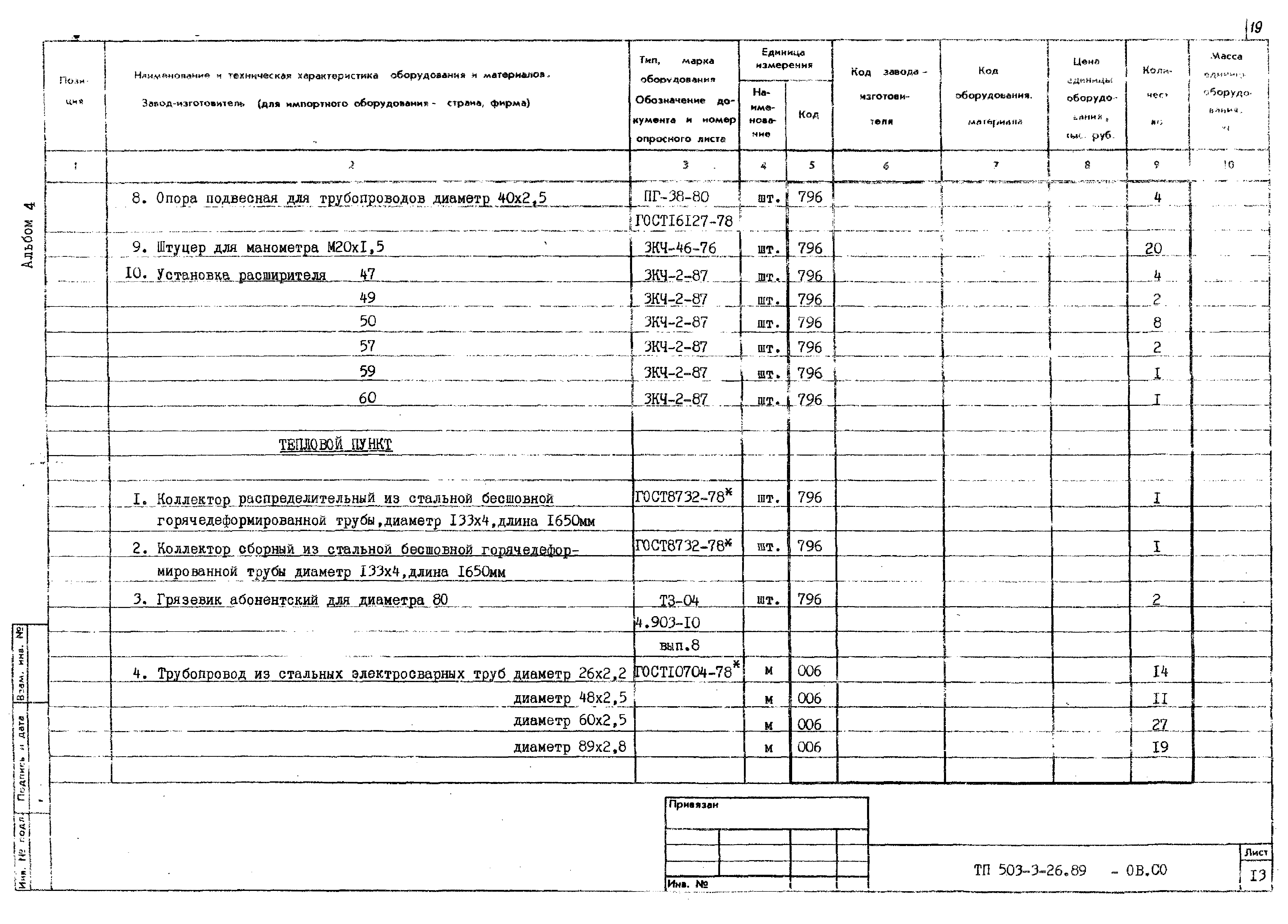 Типовой проект 503-3-26.89