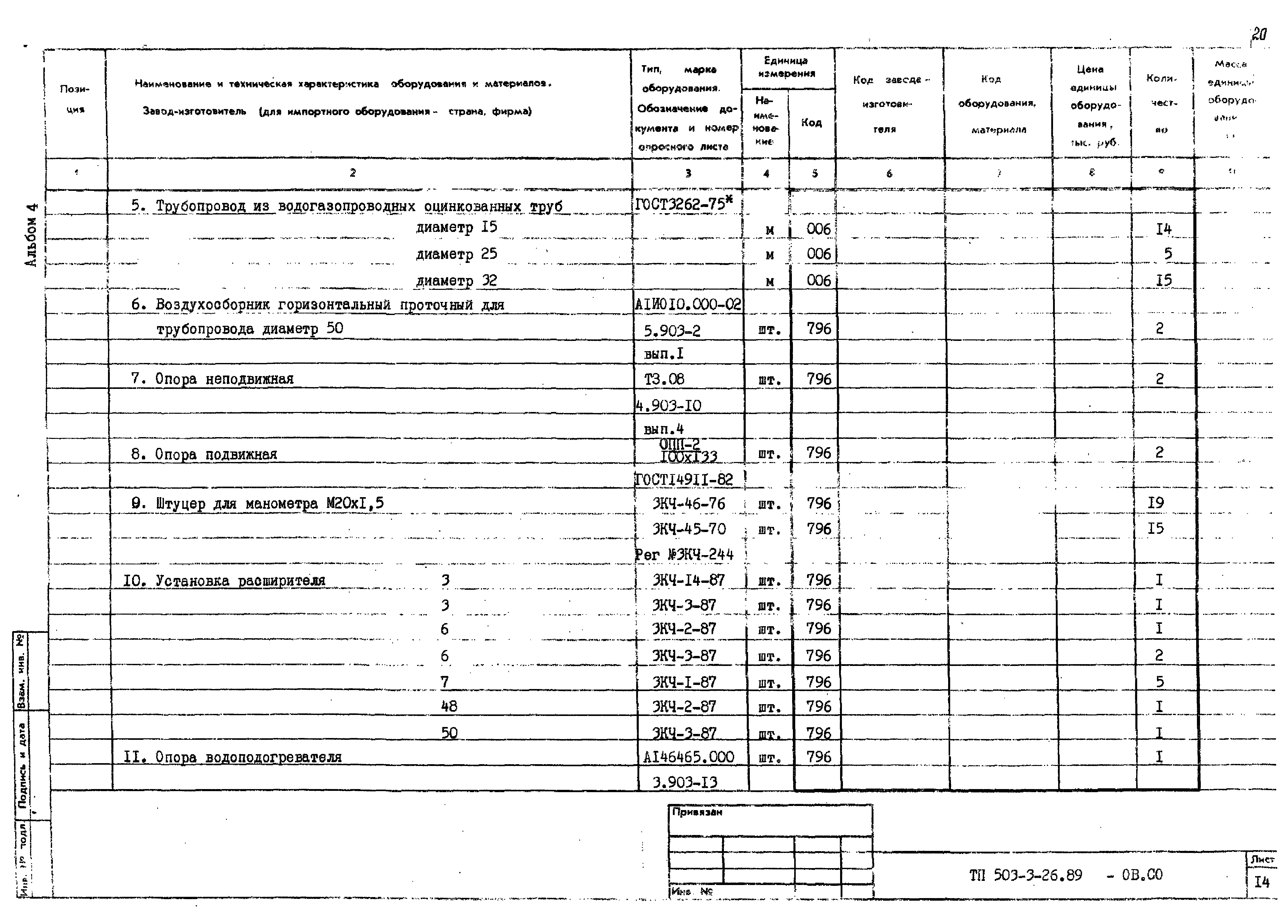 Типовой проект 503-3-26.89