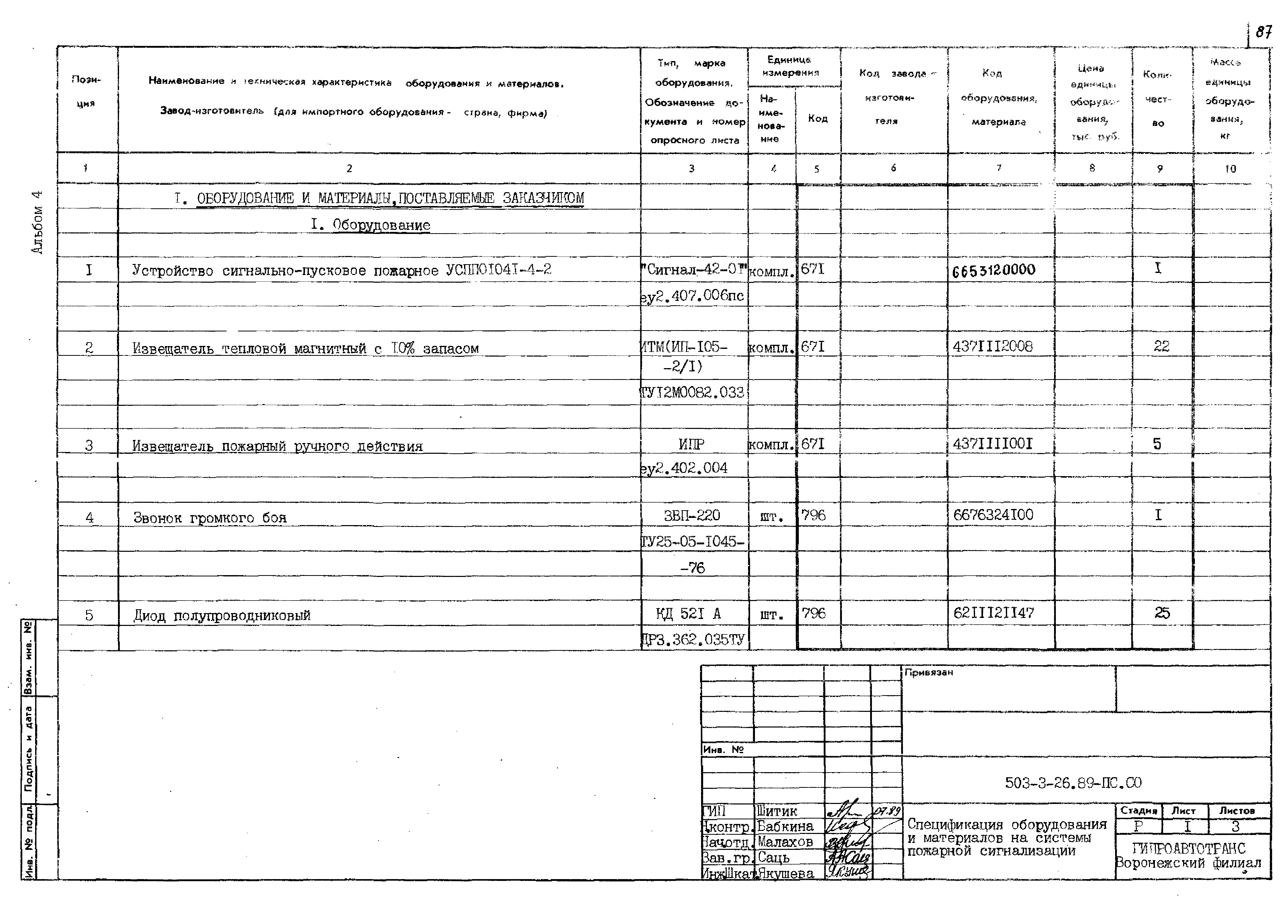 Типовой проект 503-3-26.89