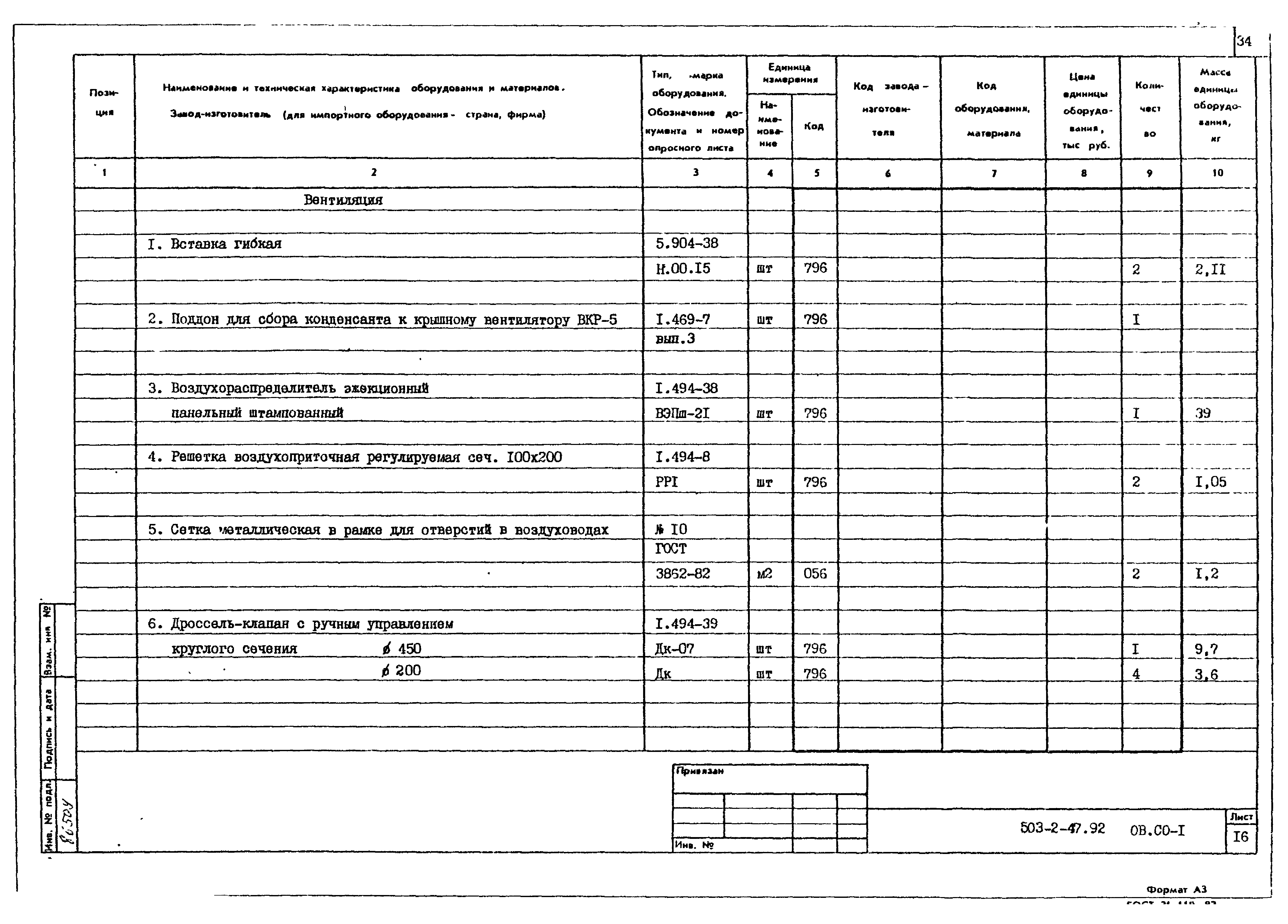 Типовой проект 503-2-47.92