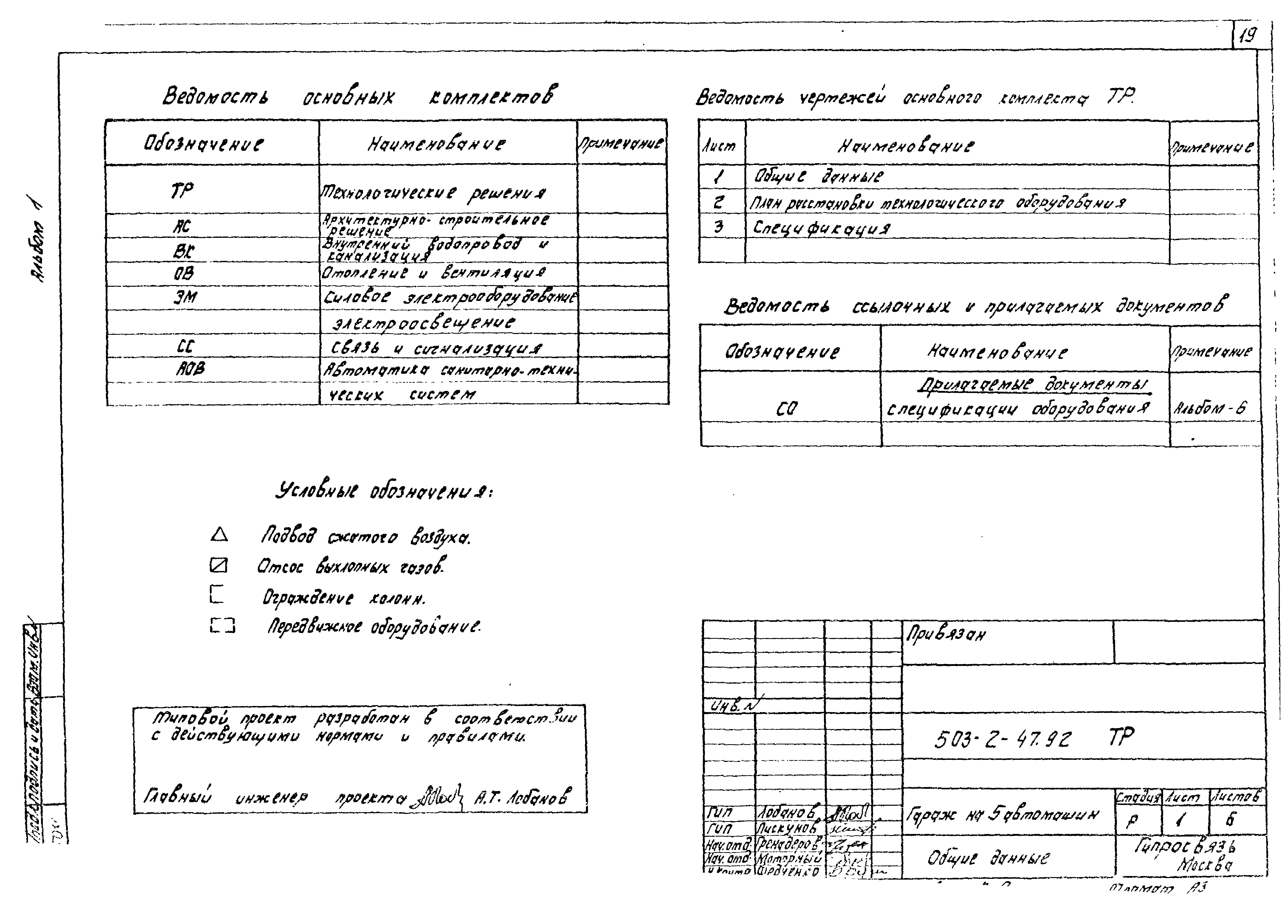 Типовой проект 503-2-47.92