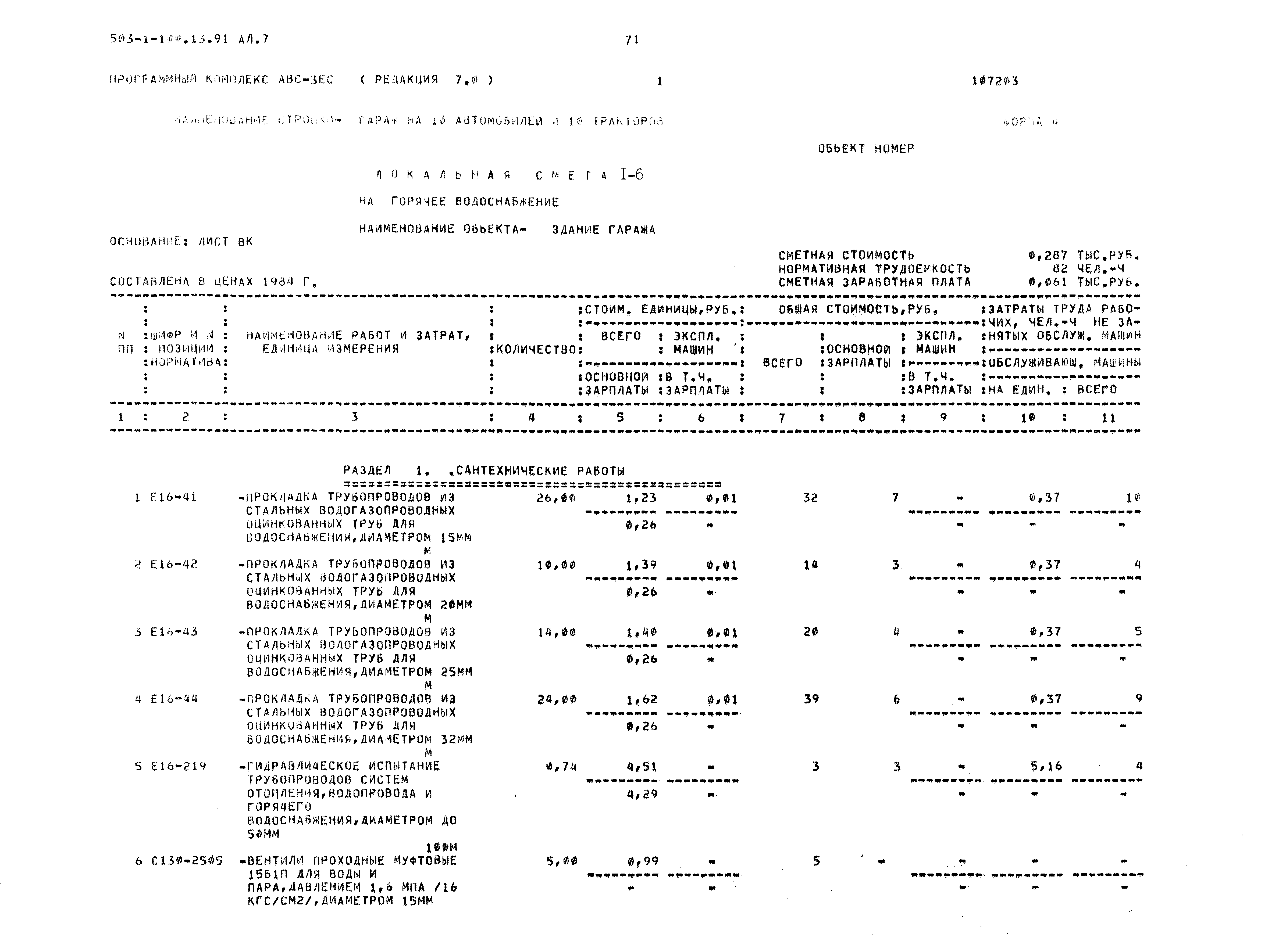 Типовой проект 503-1-100.13.91