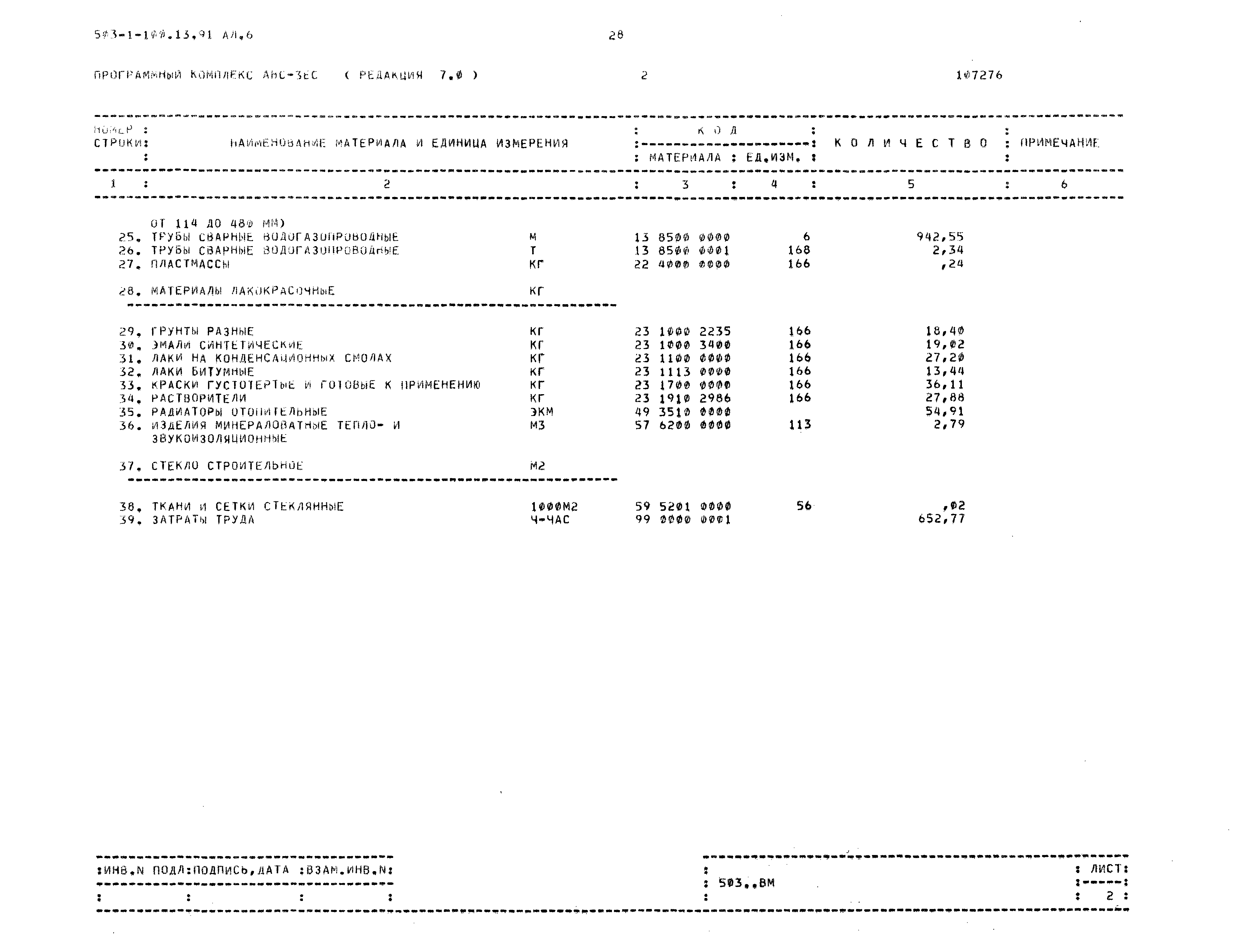 Типовой проект 503-1-100.13.91