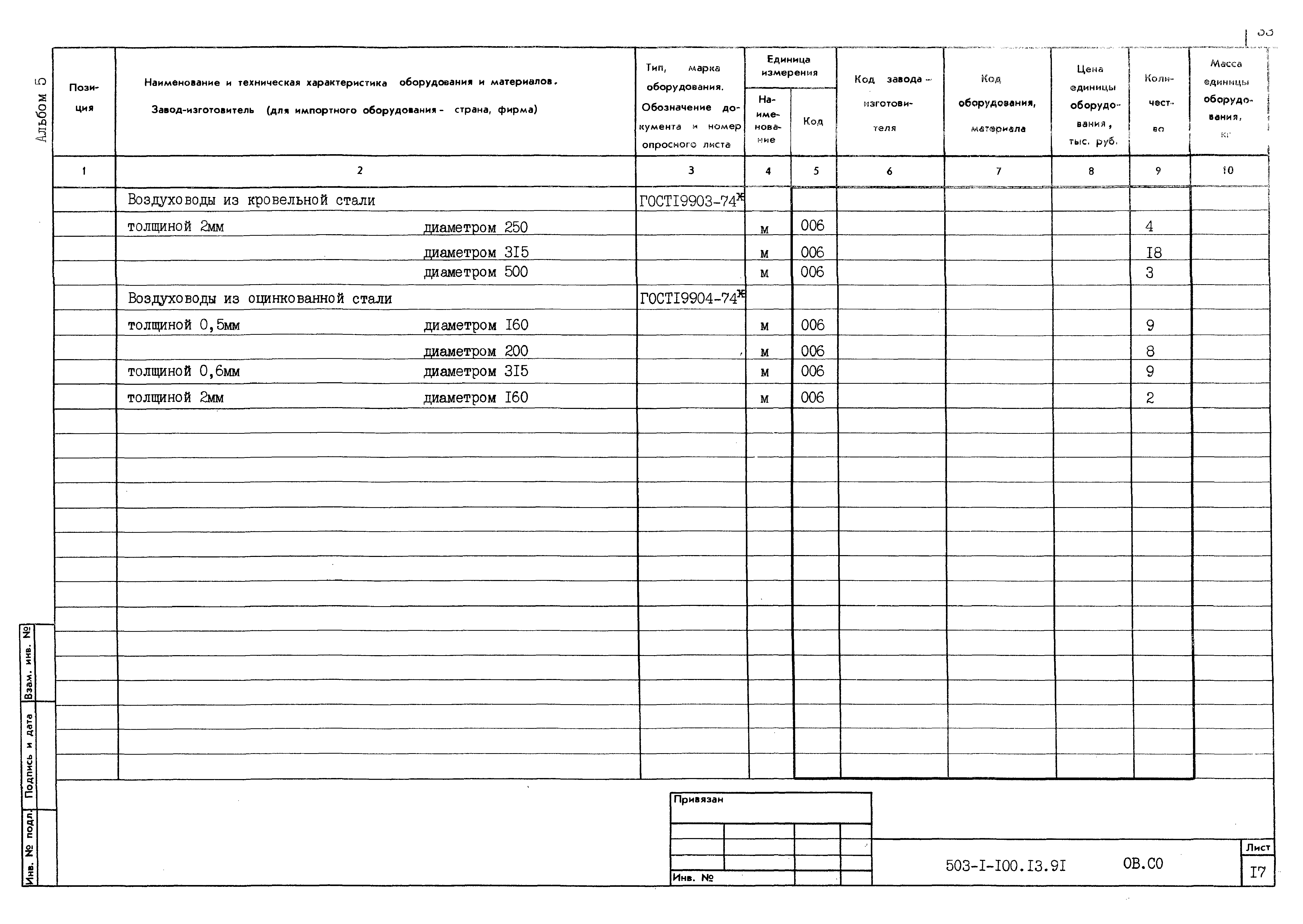 Типовой проект 503-1-100.13.91