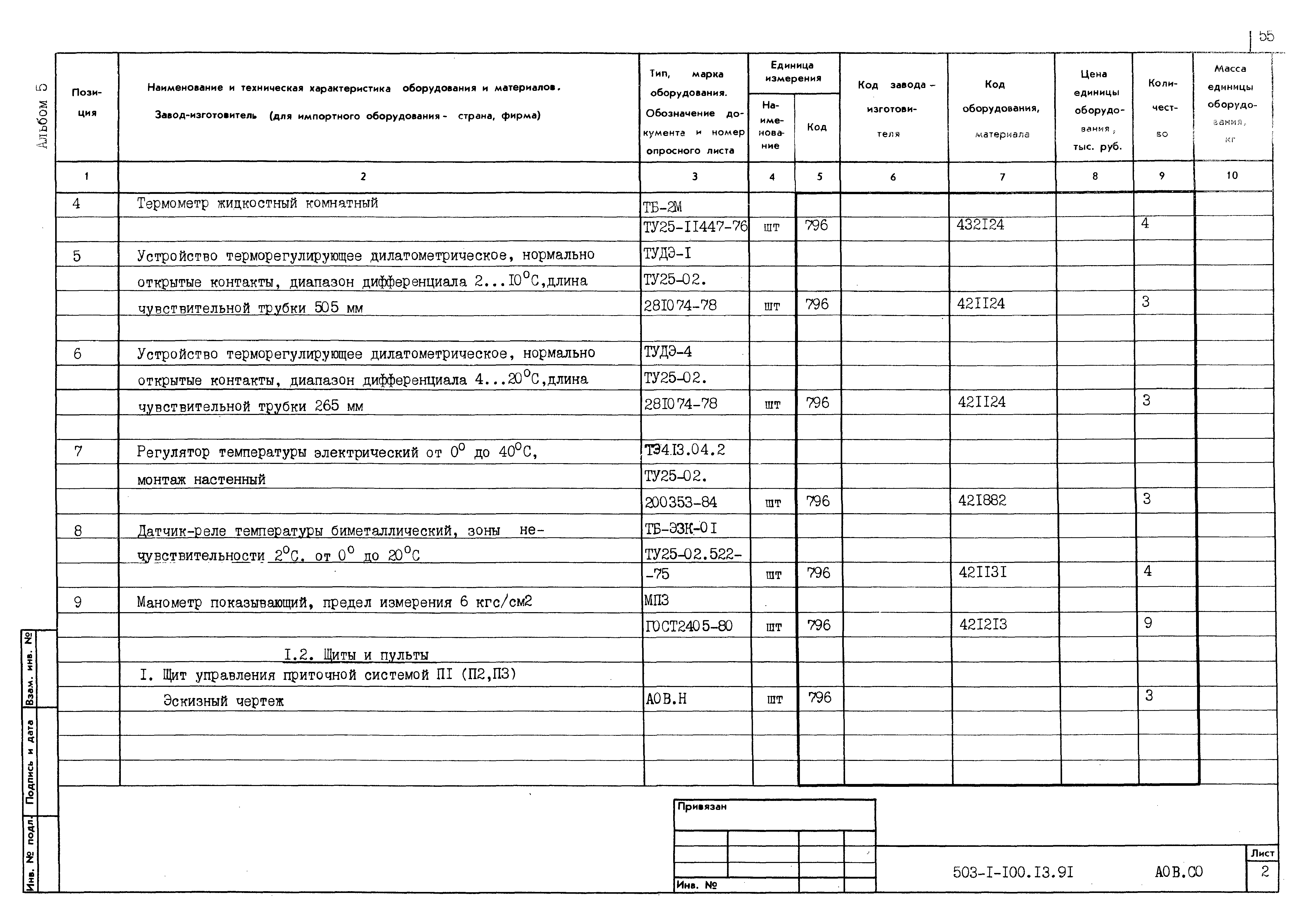 Типовой проект 503-1-100.13.91