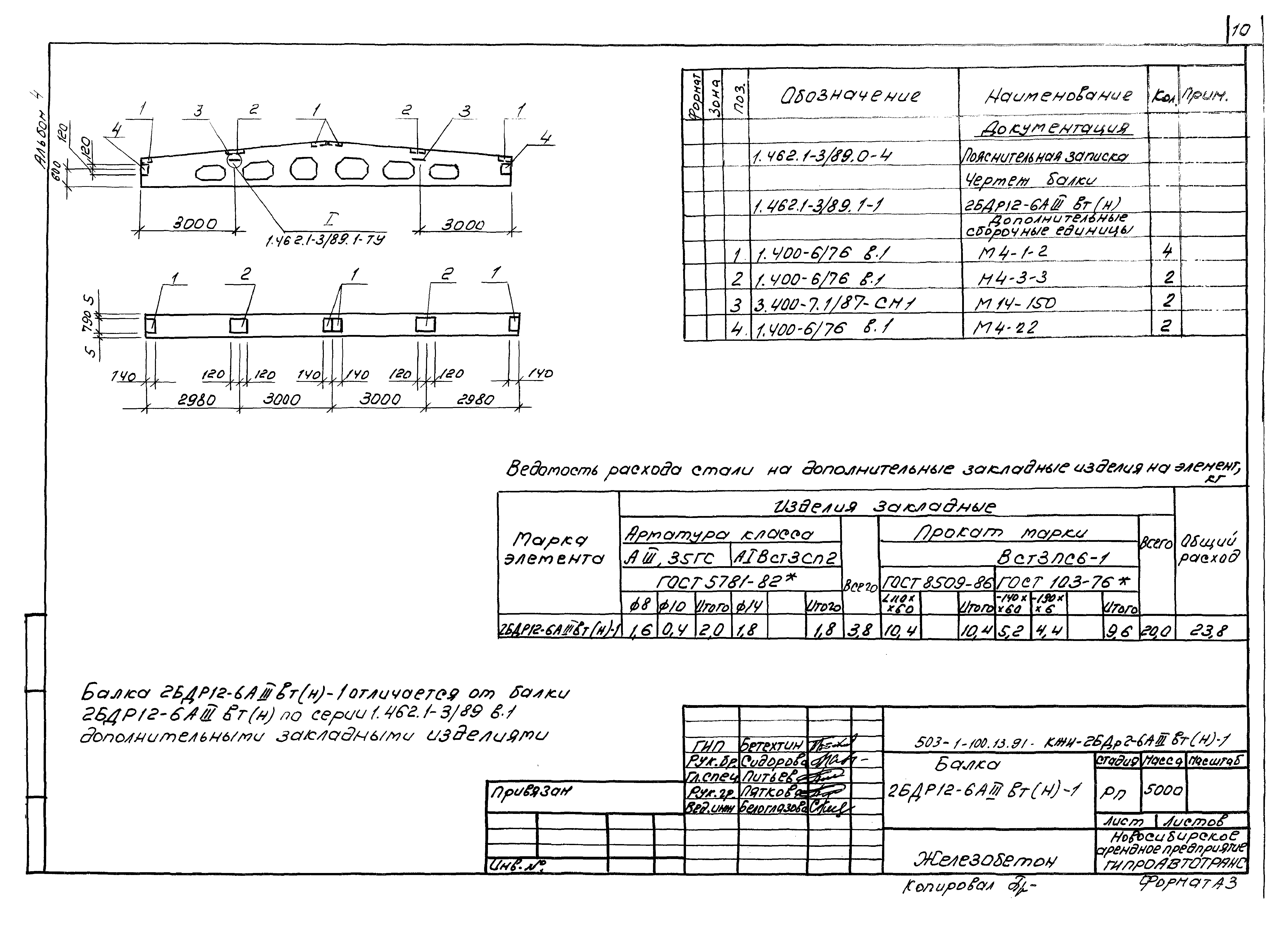 Типовой проект 503-1-100.13.91