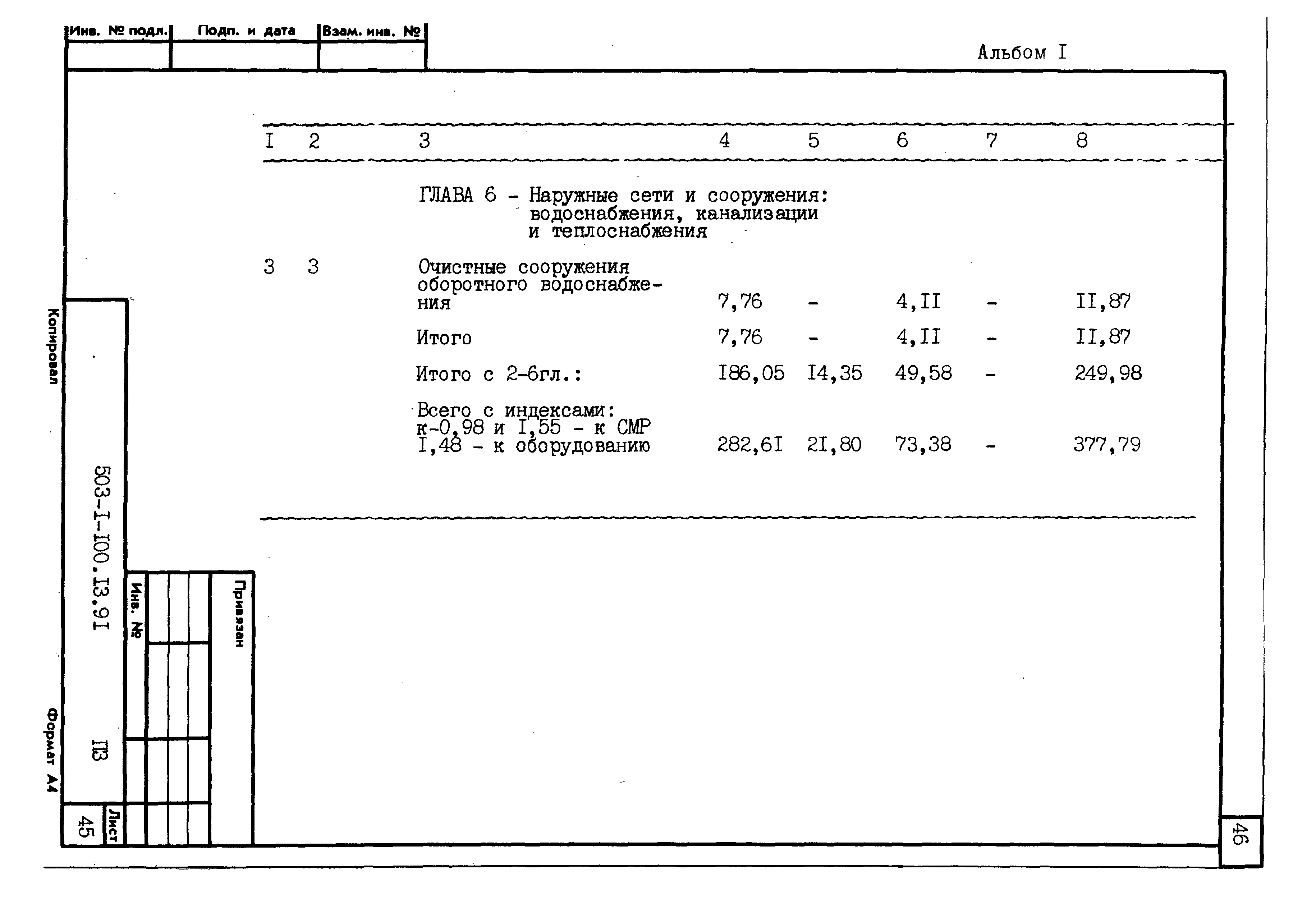 Типовой проект 503-1-100.13.91