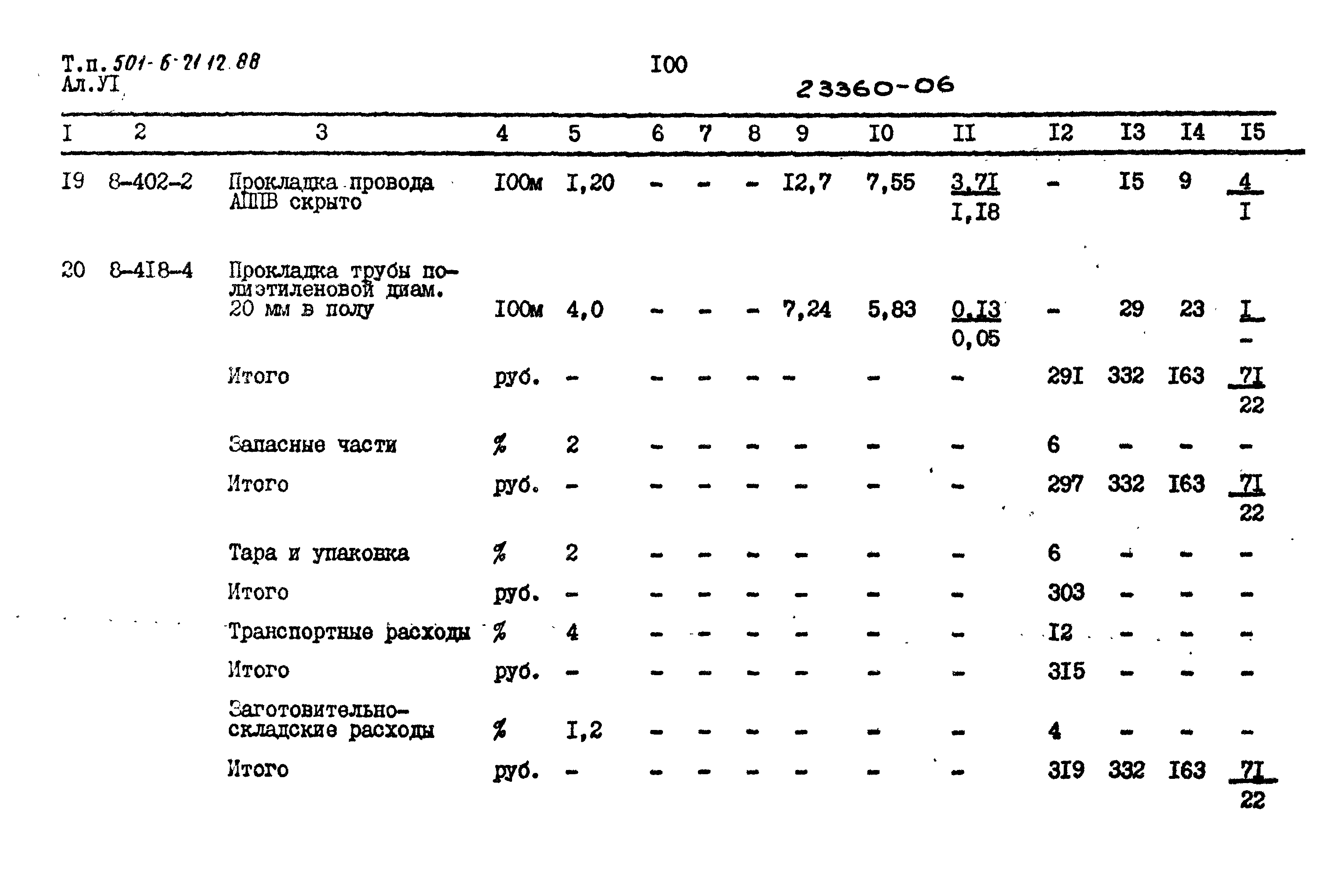 Типовой проект 501-6-21.12.88