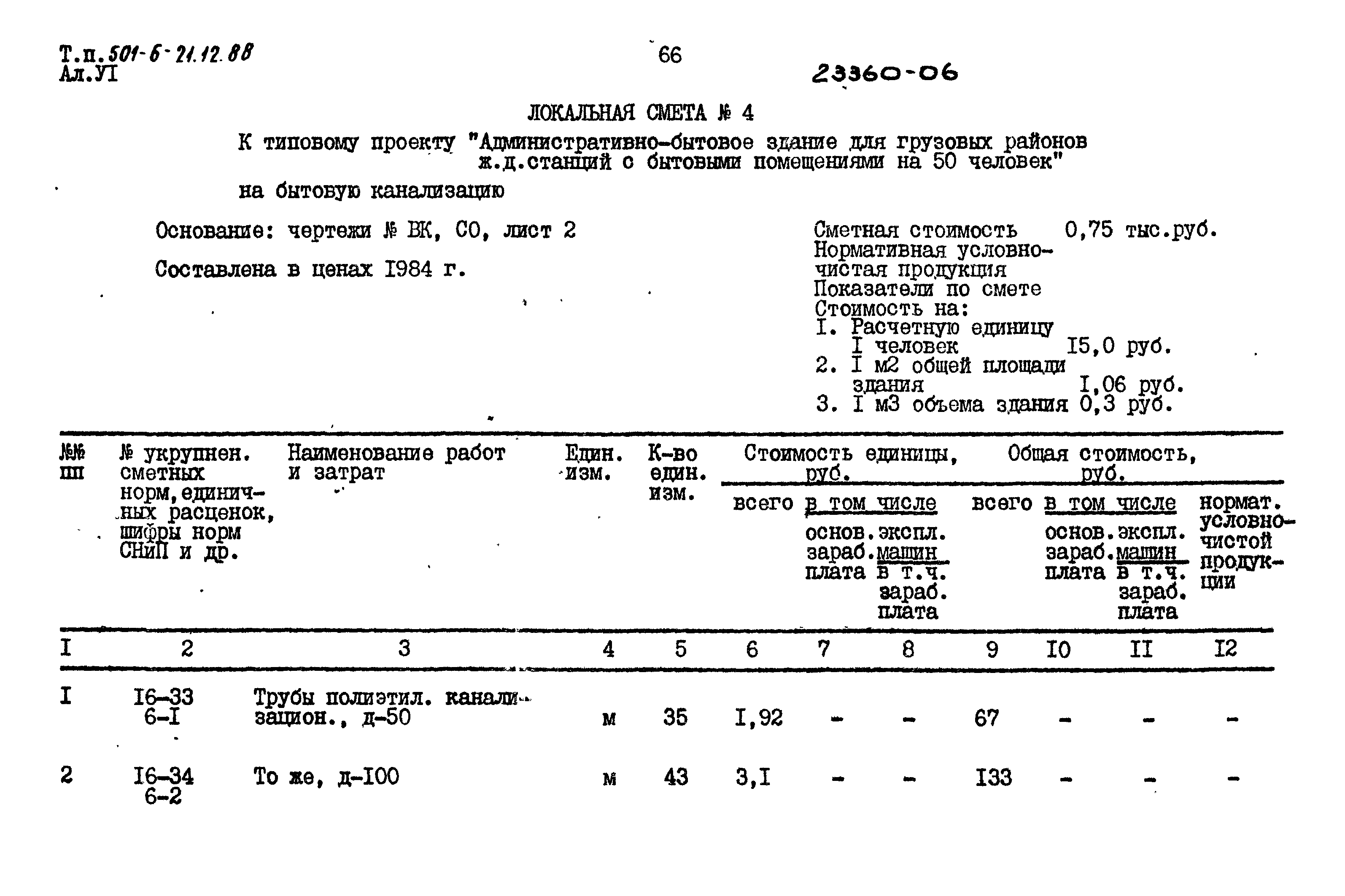 Типовой проект 501-6-21.12.88