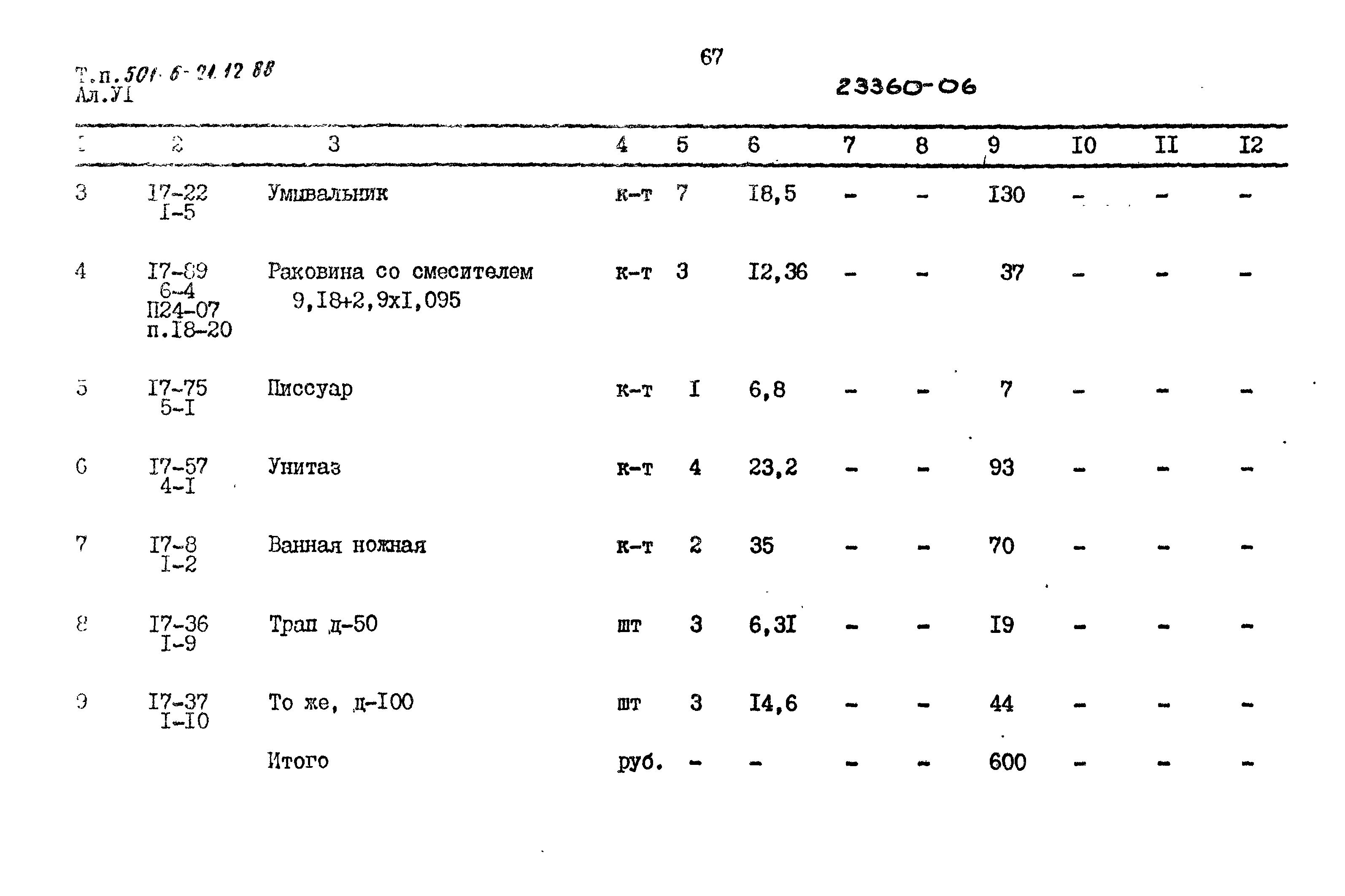 Типовой проект 501-6-21.12.88