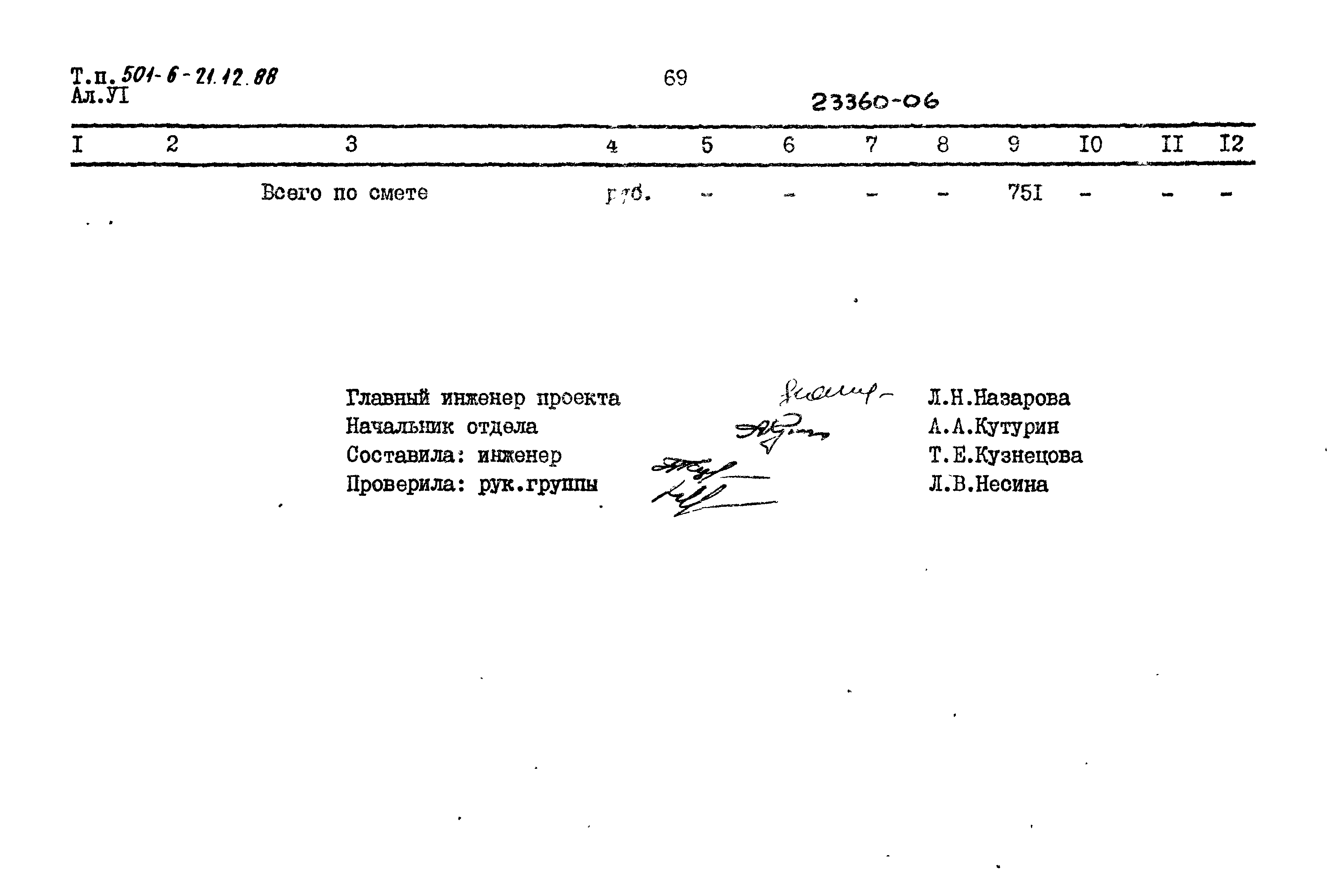 Типовой проект 501-6-21.12.88