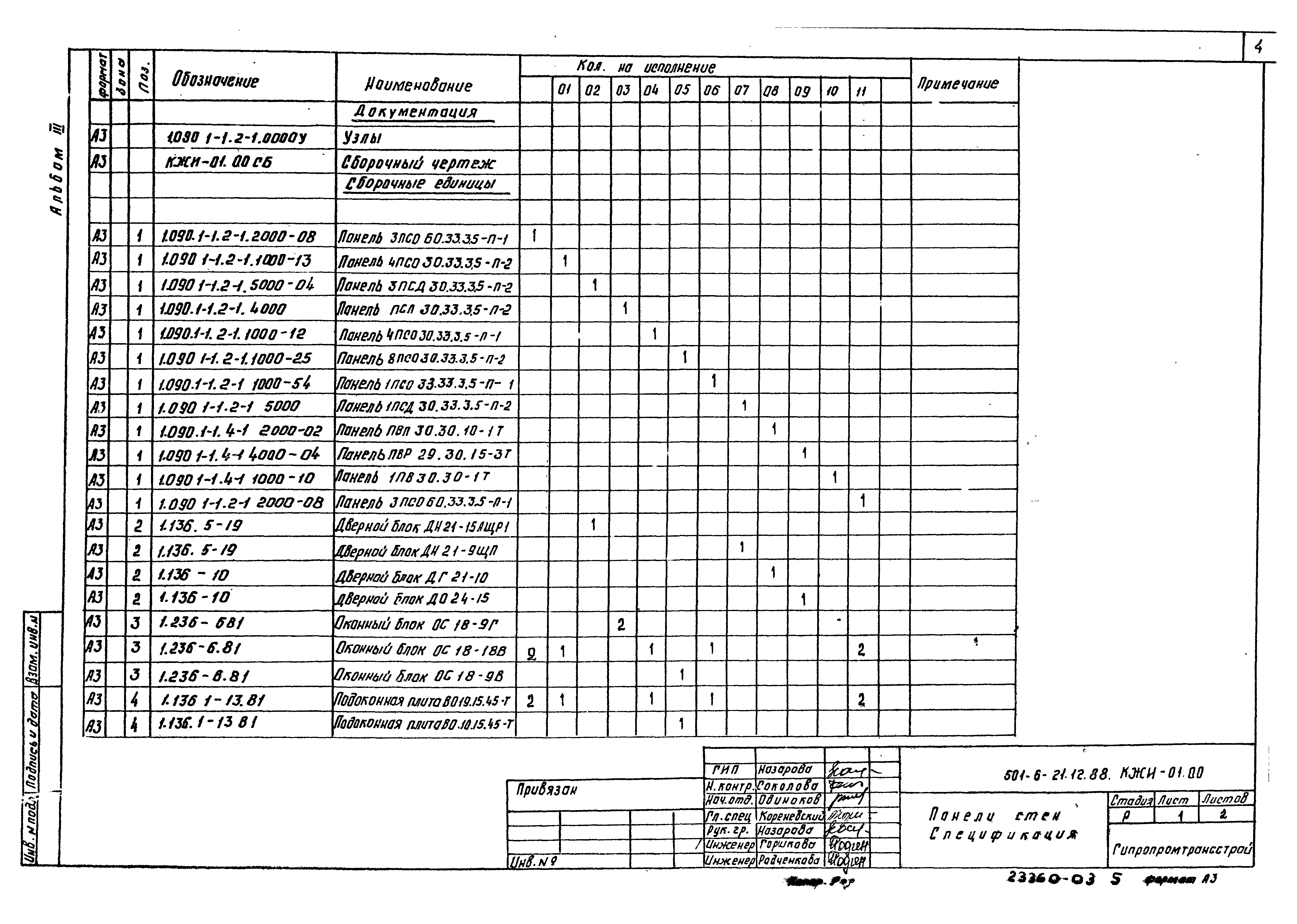 Типовой проект 501-6-21.12.88