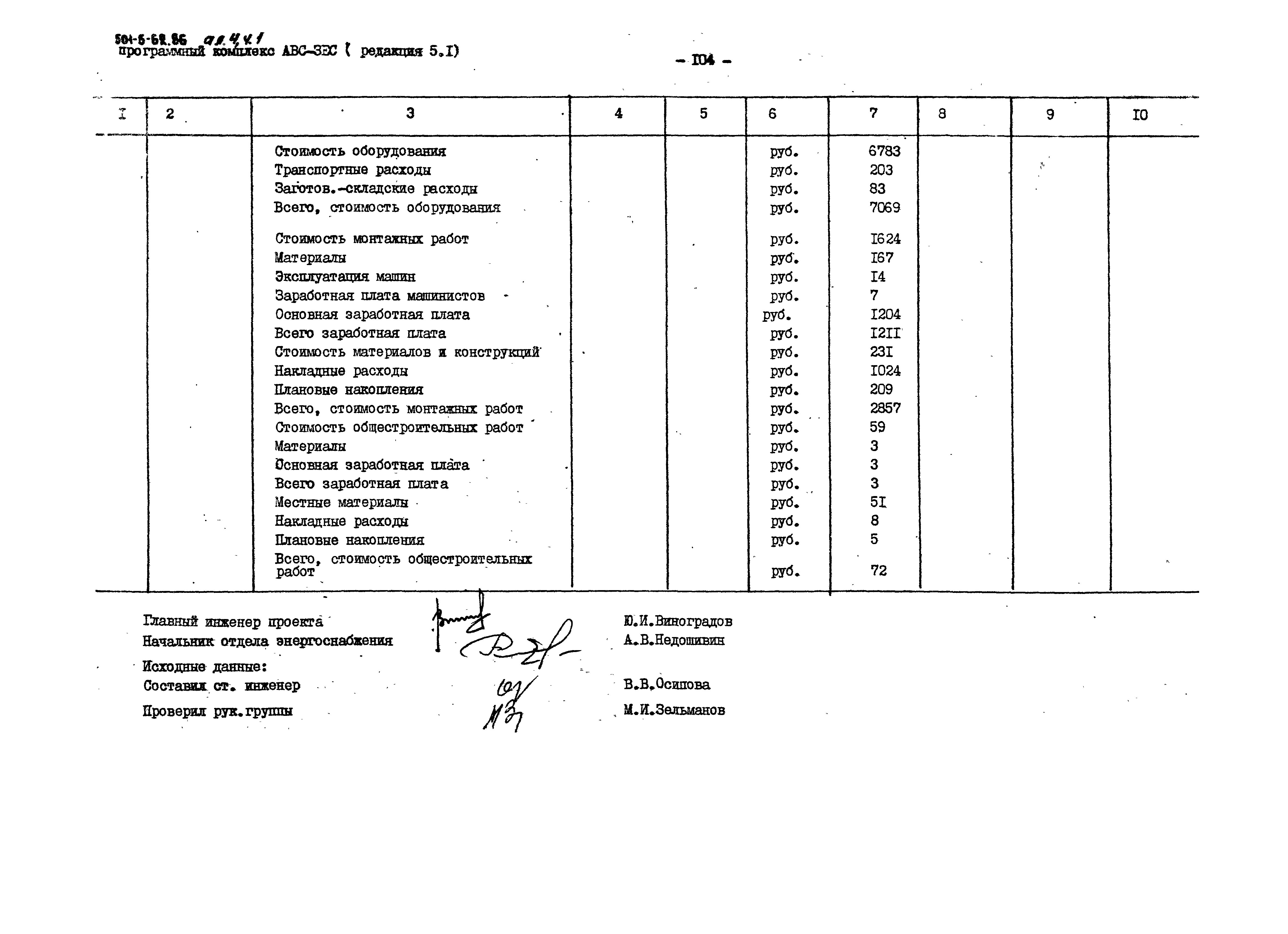 Типовой проект 501-5-62.86