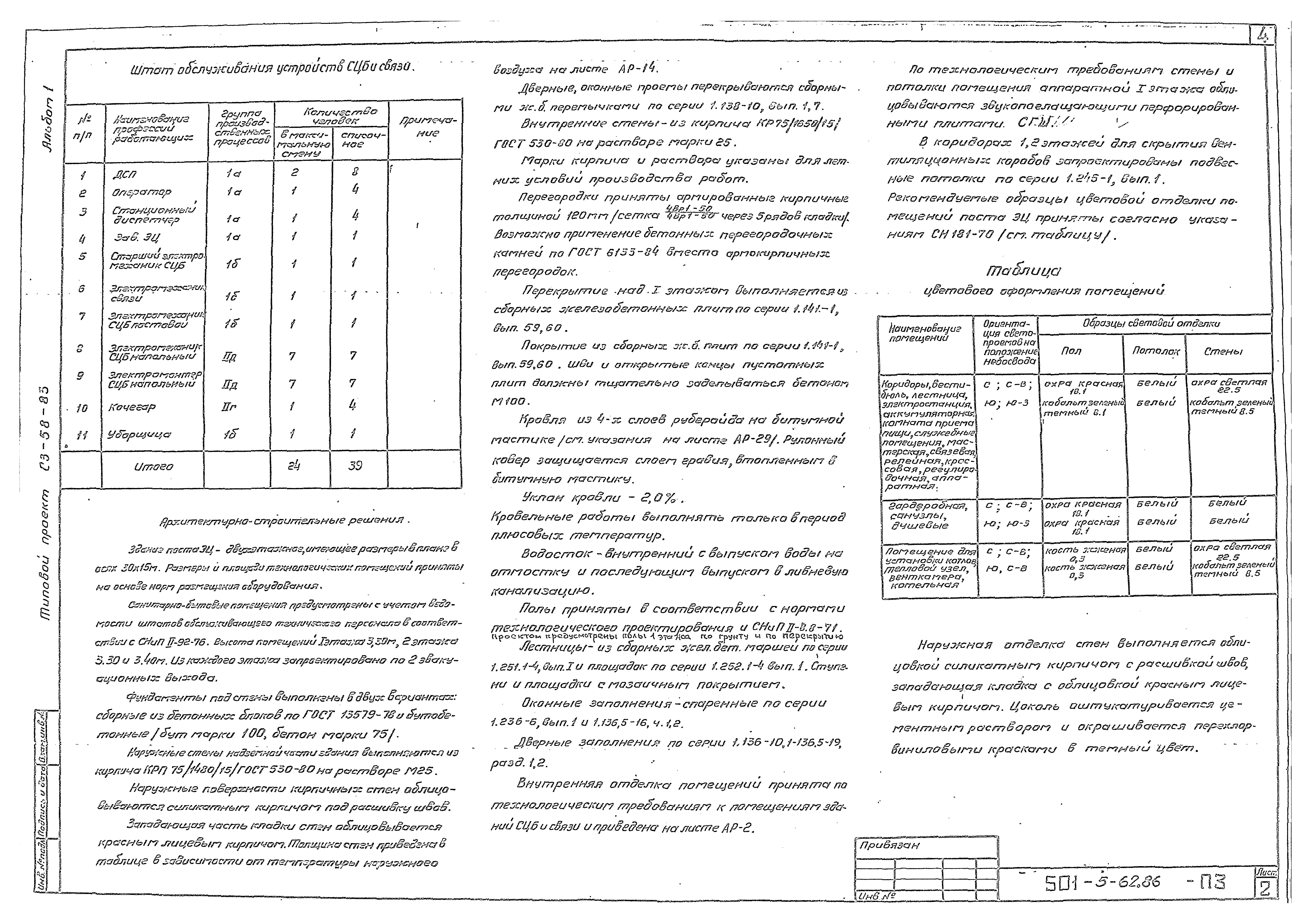 Типовой проект 501-5-62.86