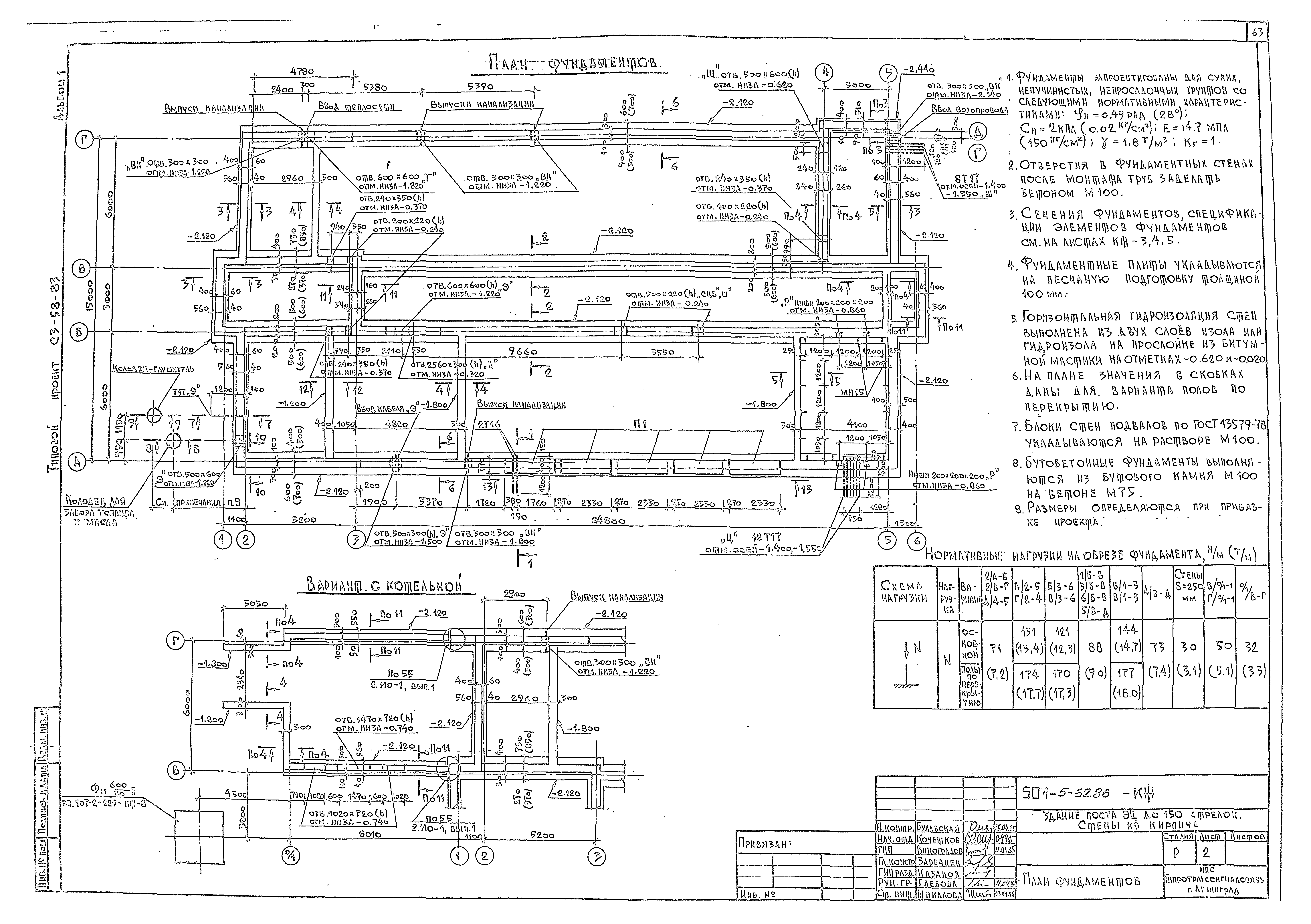 Типовой проект 501-5-62.86