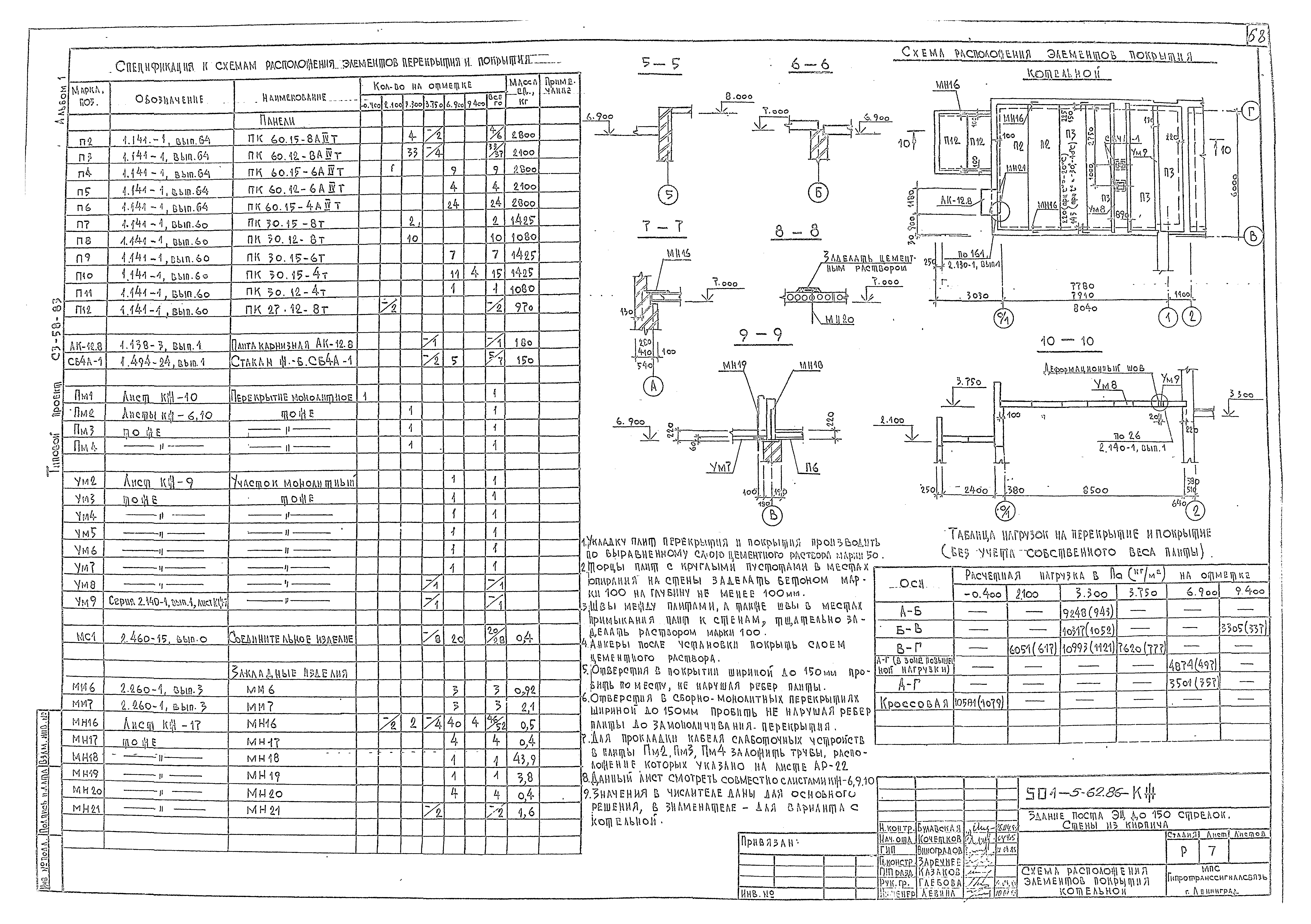Типовой проект 501-5-62.86