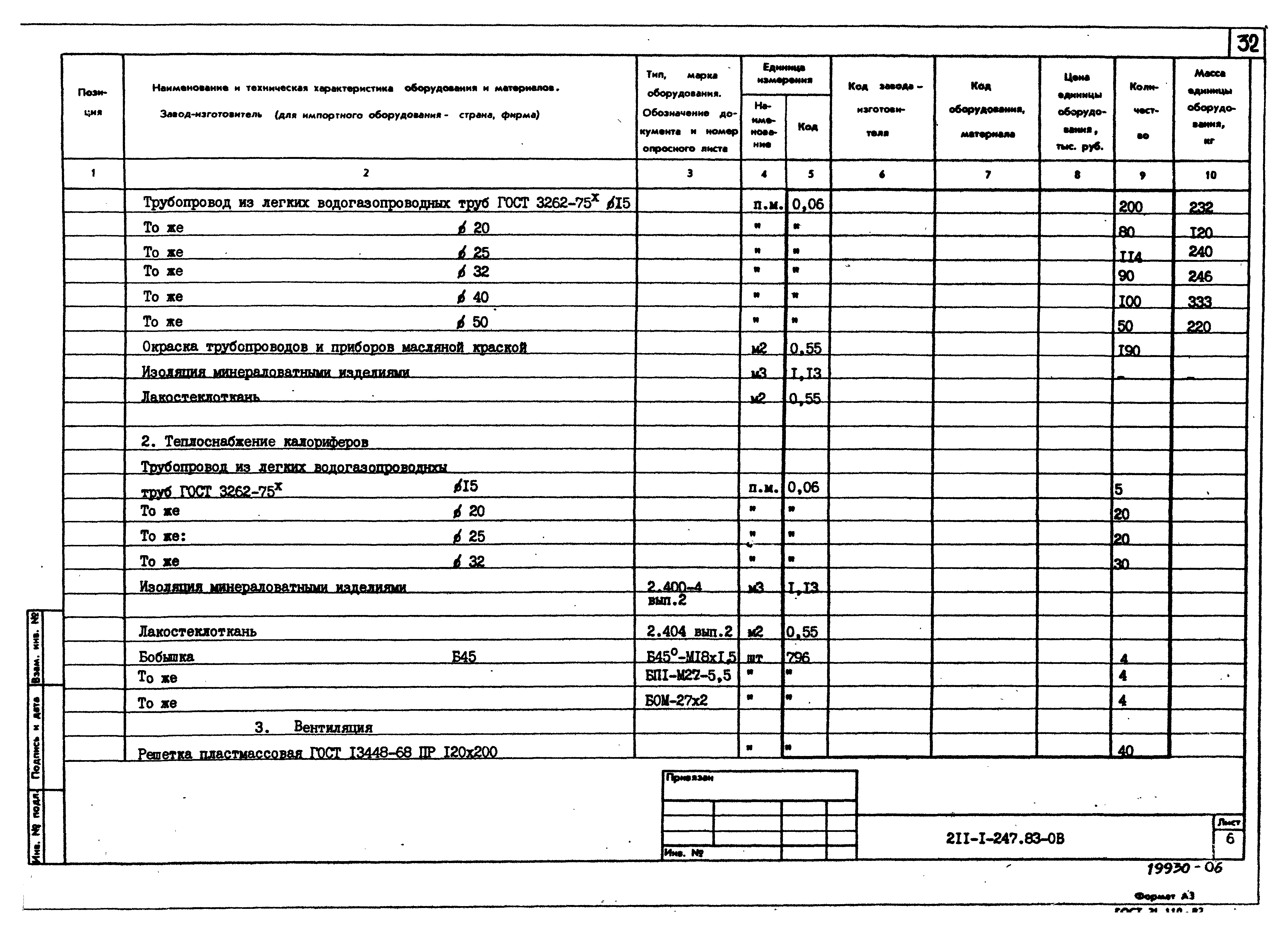 Типовой проект 211-1-247.83